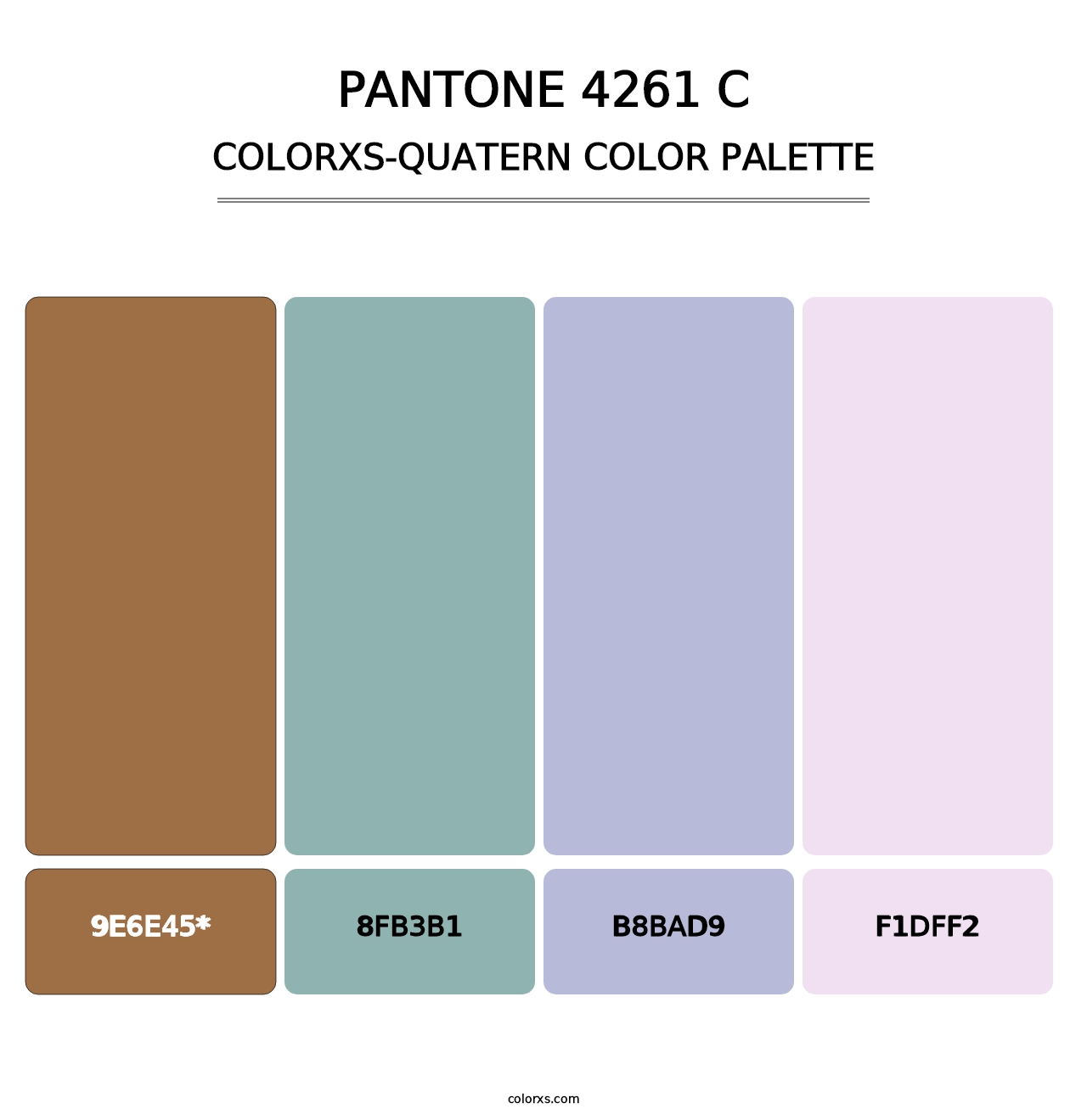 PANTONE 4261 C - Colorxs Quad Palette