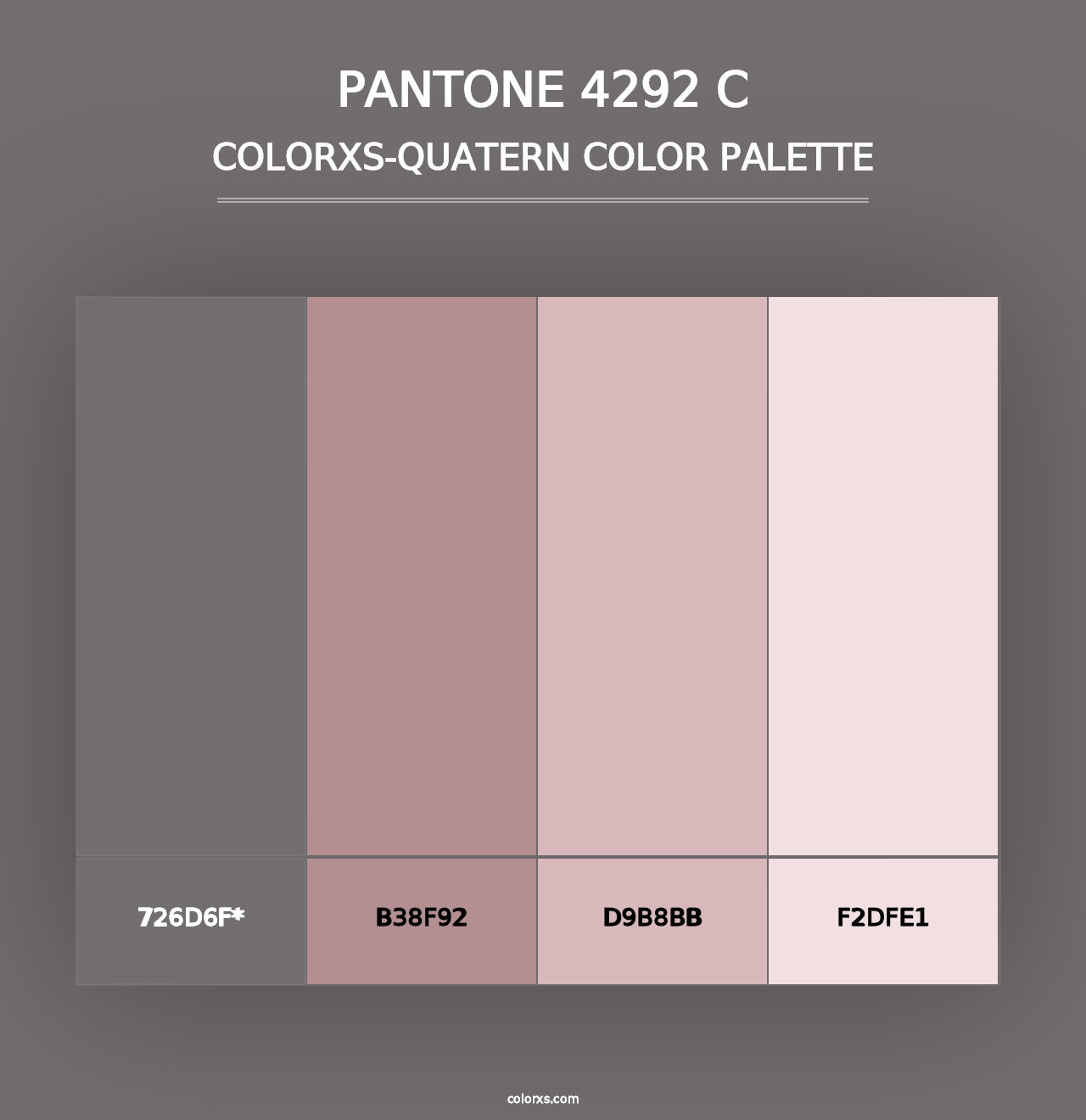 PANTONE 4292 C - Colorxs Quad Palette