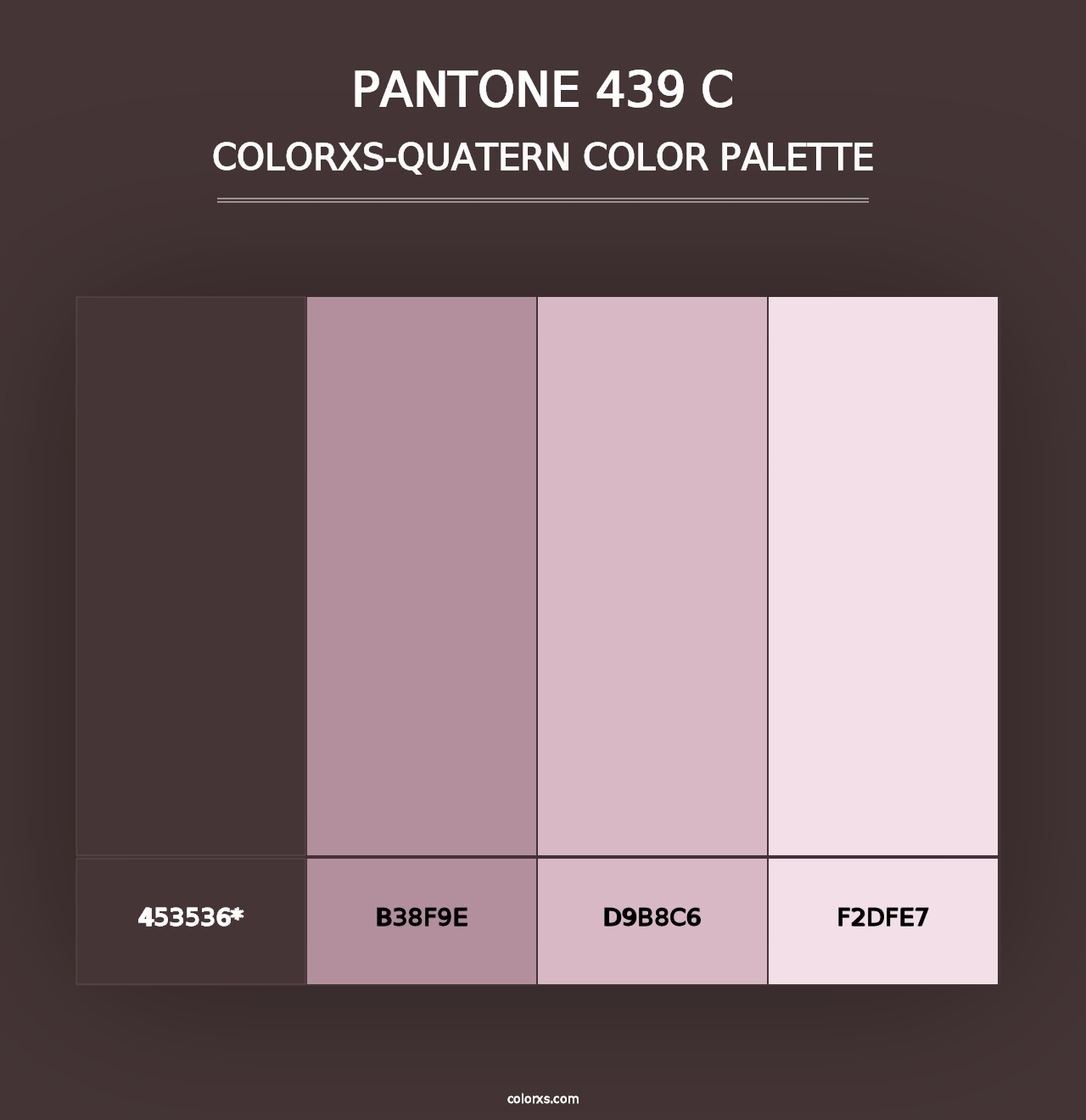 PANTONE 439 C - Colorxs Quad Palette