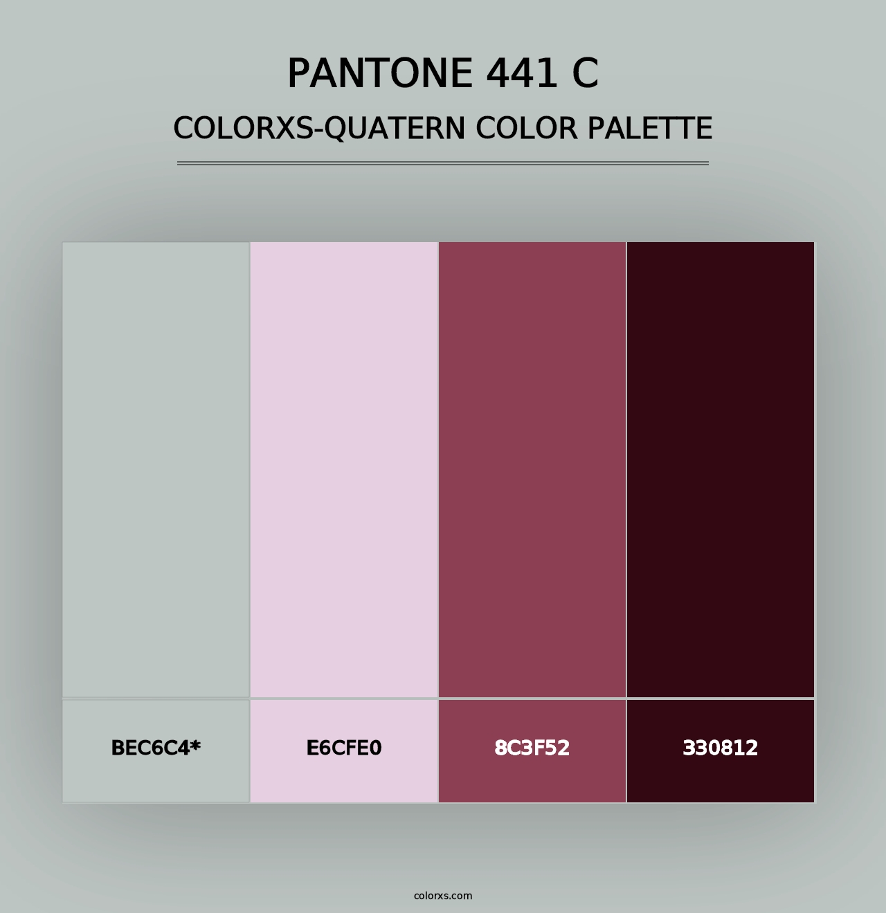 PANTONE 441 C - Colorxs Quad Palette