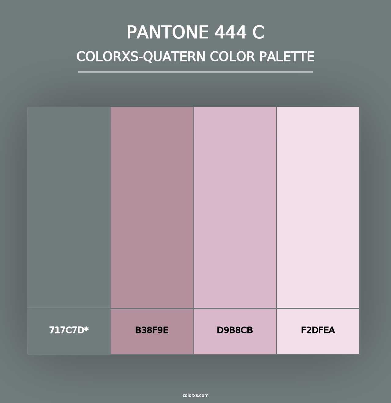 PANTONE 444 C - Colorxs Quad Palette