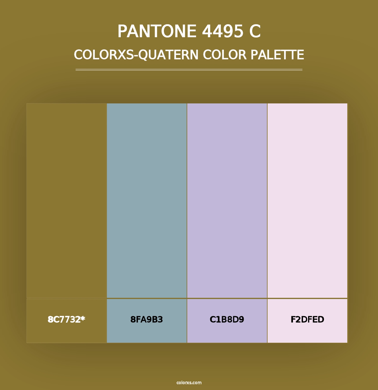 PANTONE 4495 C - Colorxs Quad Palette