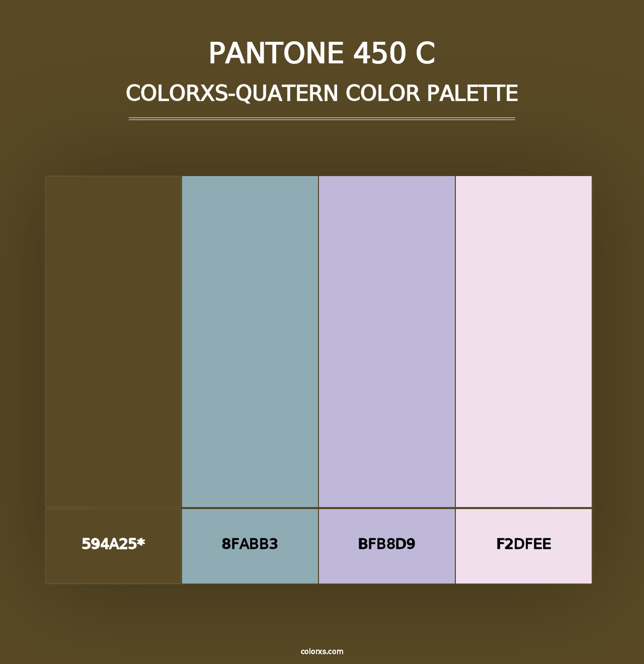 PANTONE 450 C - Colorxs Quad Palette