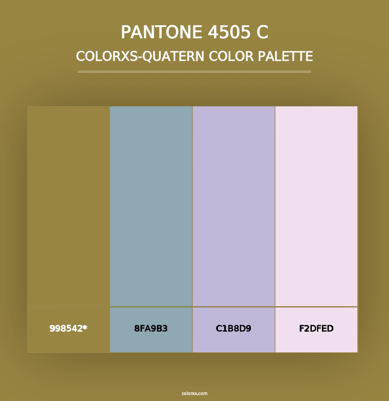 PANTONE 4505 C - Colorxs Quad Palette