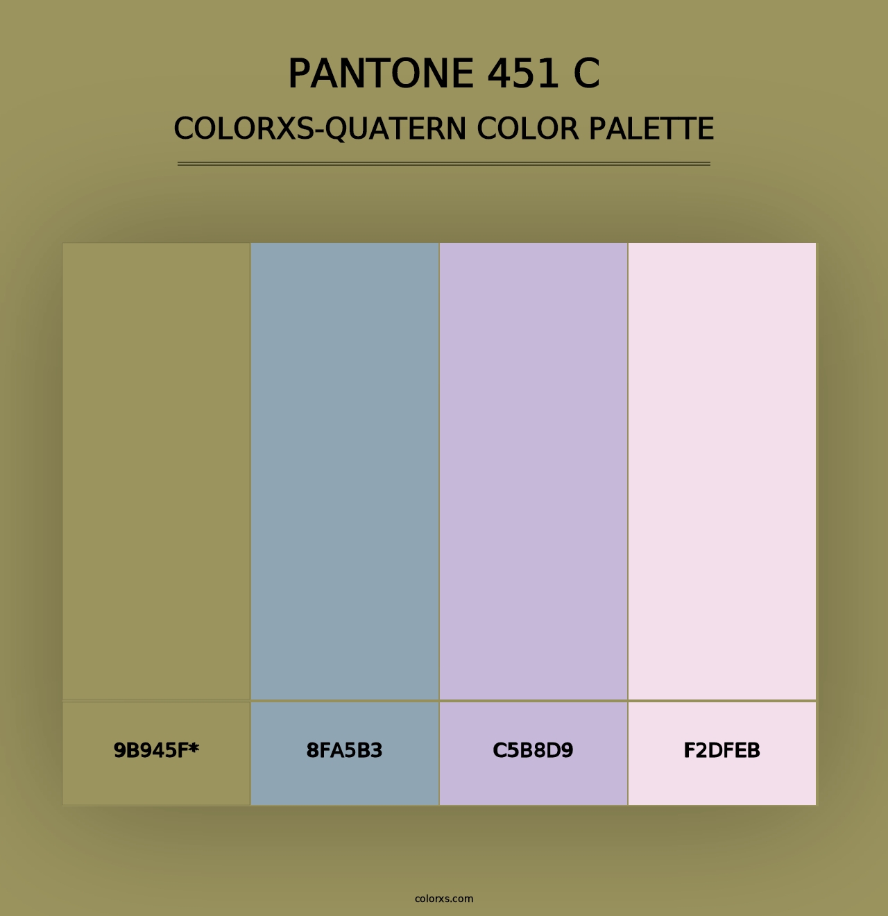 PANTONE 451 C - Colorxs Quad Palette