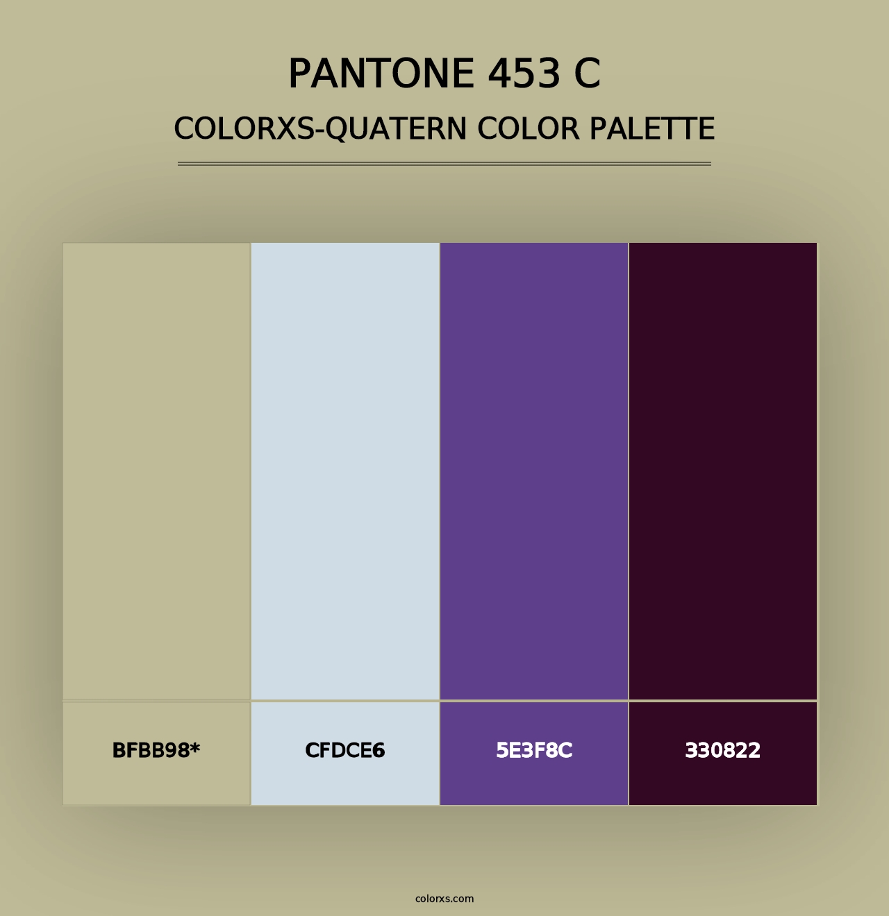 PANTONE 453 C - Colorxs Quad Palette