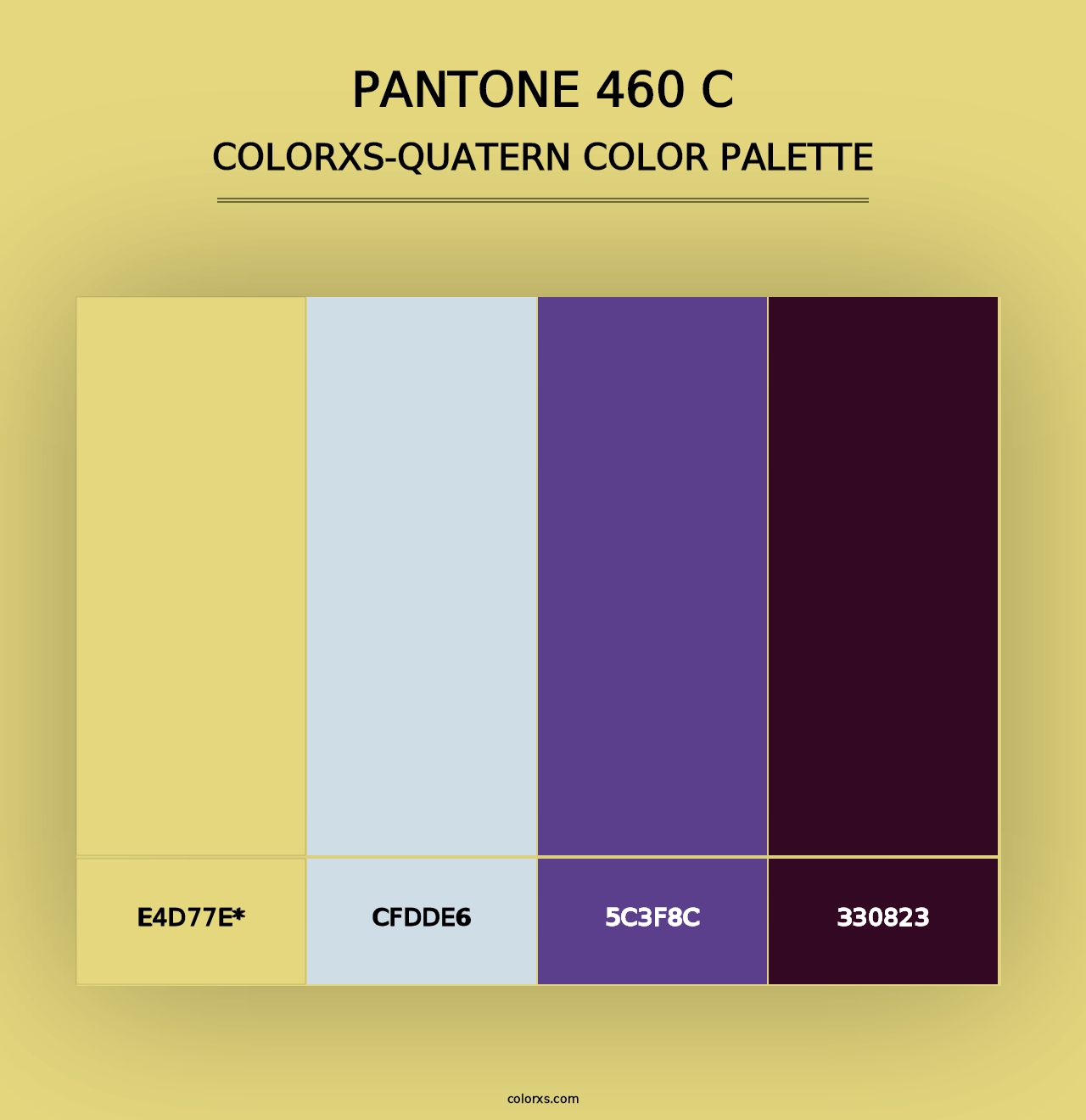 PANTONE 460 C - Colorxs Quad Palette