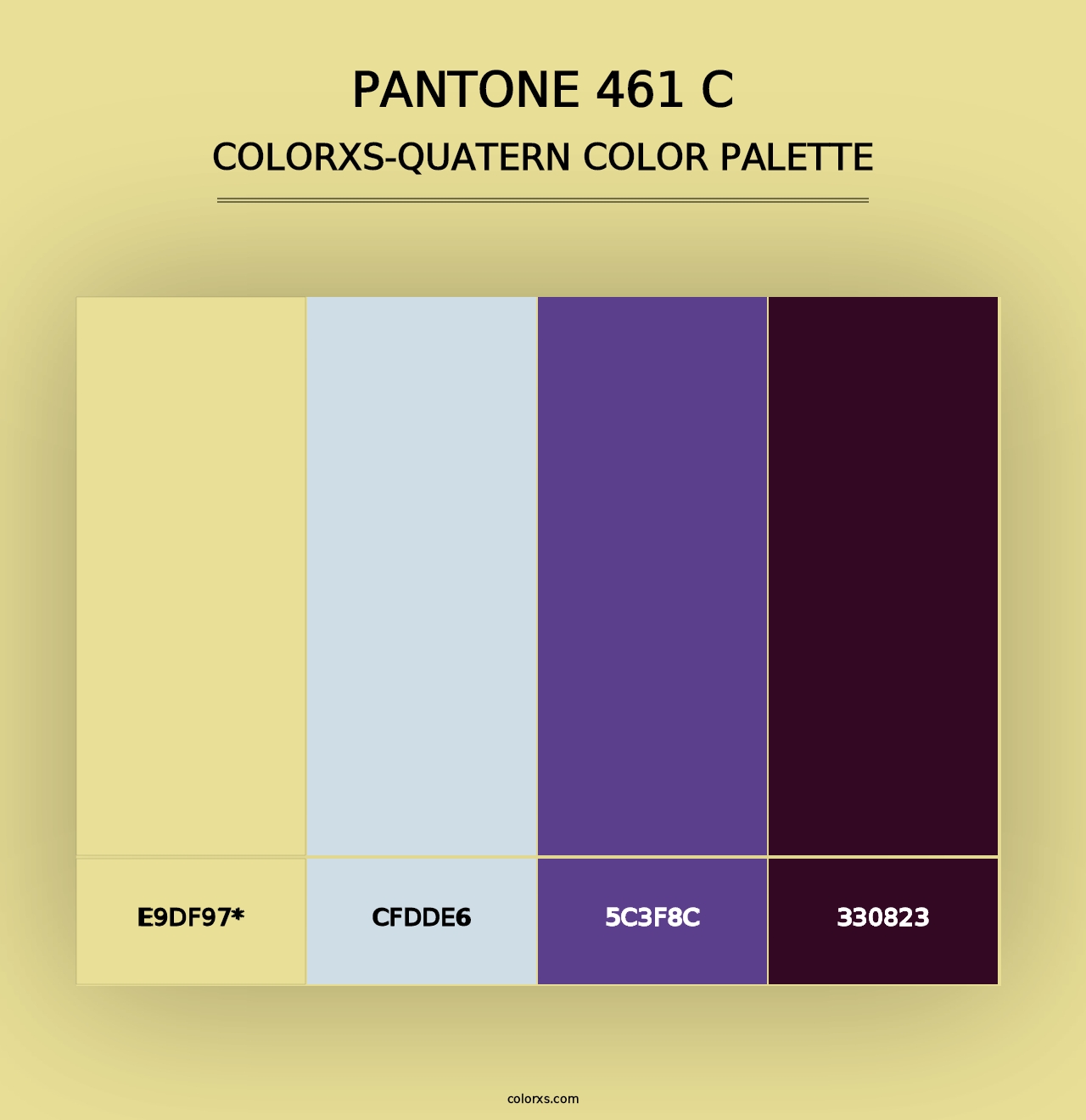 PANTONE 461 C - Colorxs Quad Palette