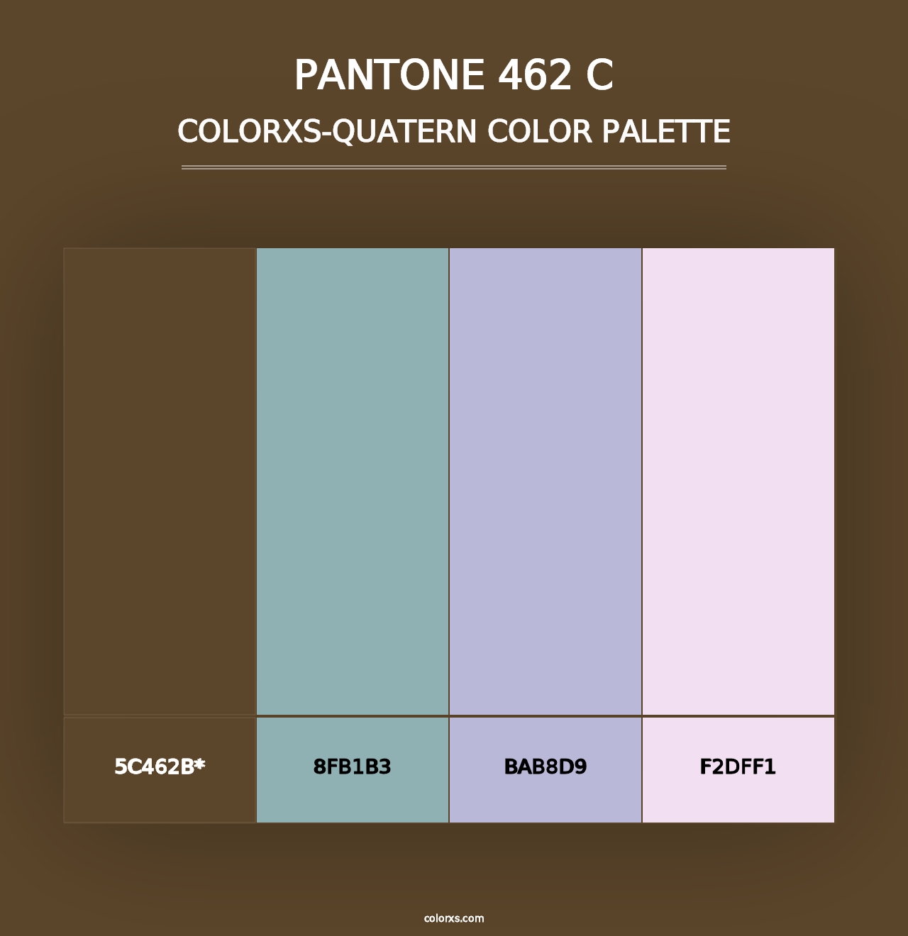 PANTONE 462 C - Colorxs Quad Palette