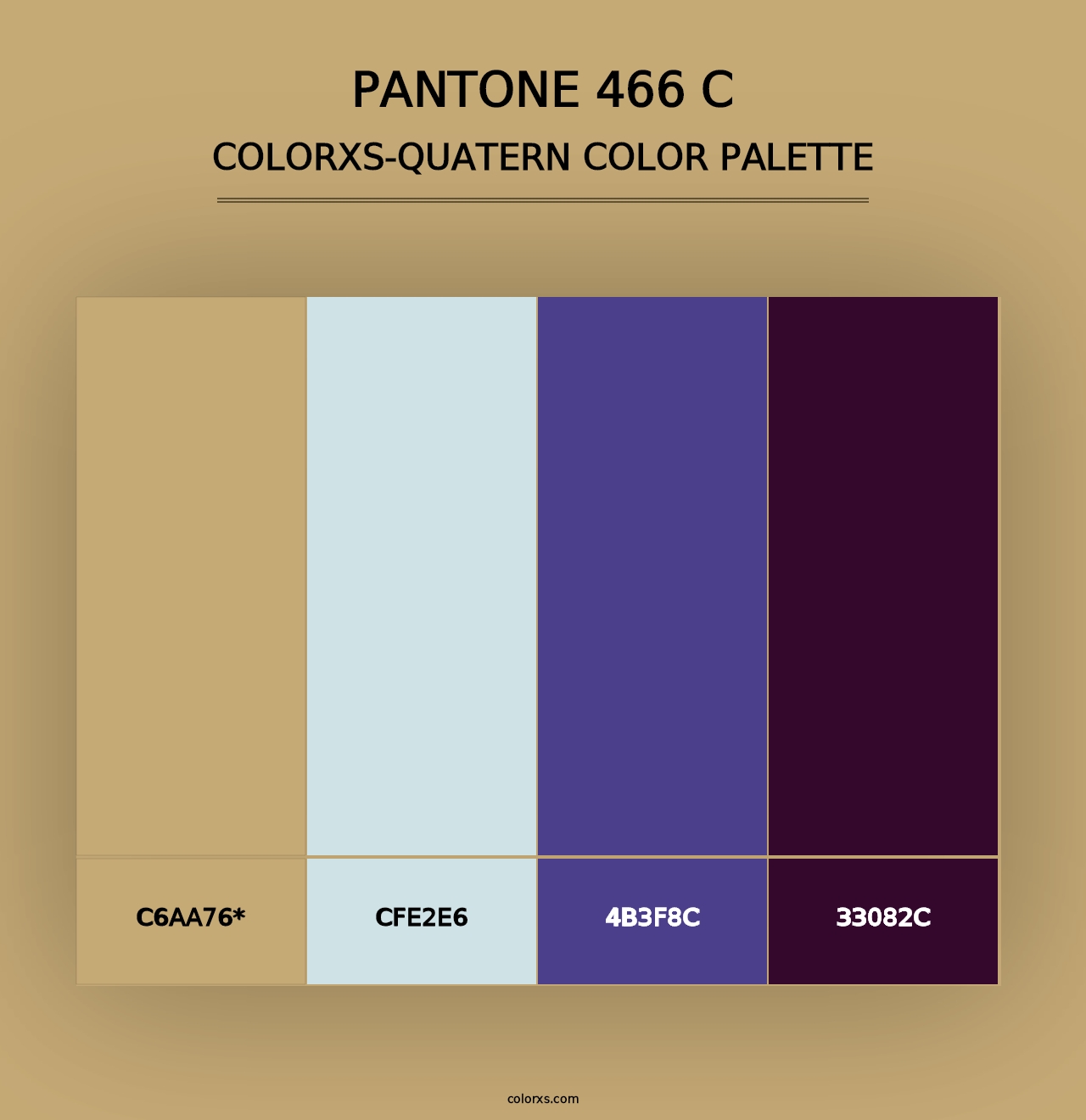 PANTONE 466 C - Colorxs Quad Palette