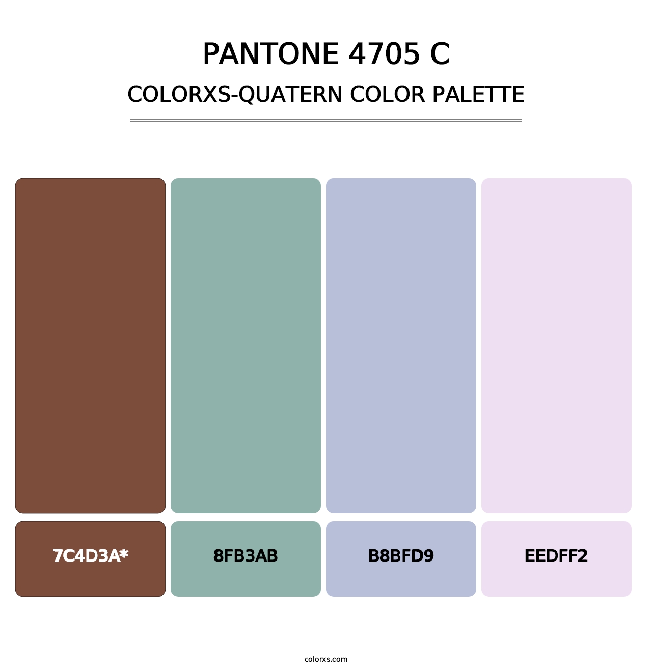 PANTONE 4705 C - Colorxs Quad Palette