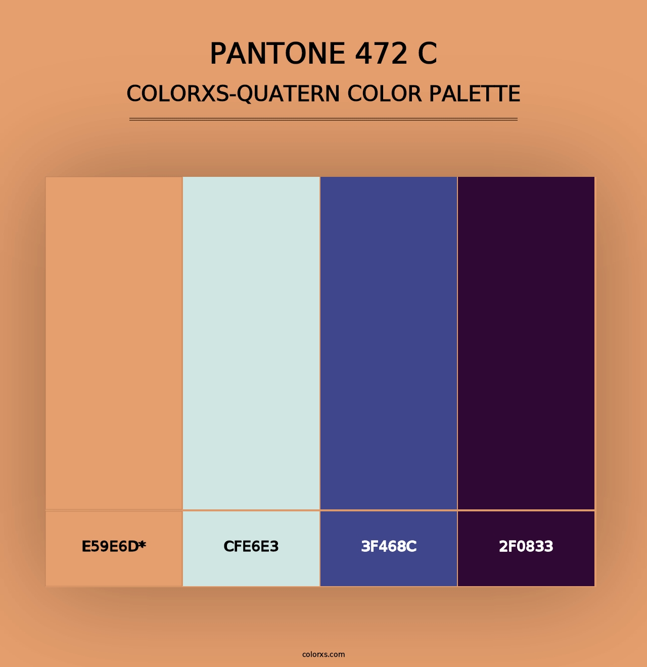 PANTONE 472 C - Colorxs Quad Palette