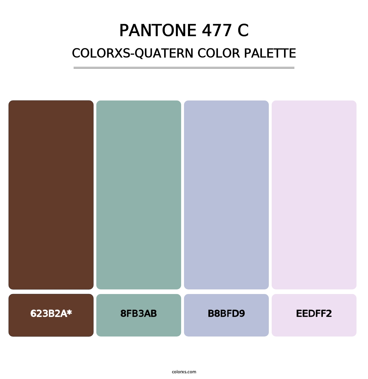 PANTONE 477 C - Colorxs Quad Palette