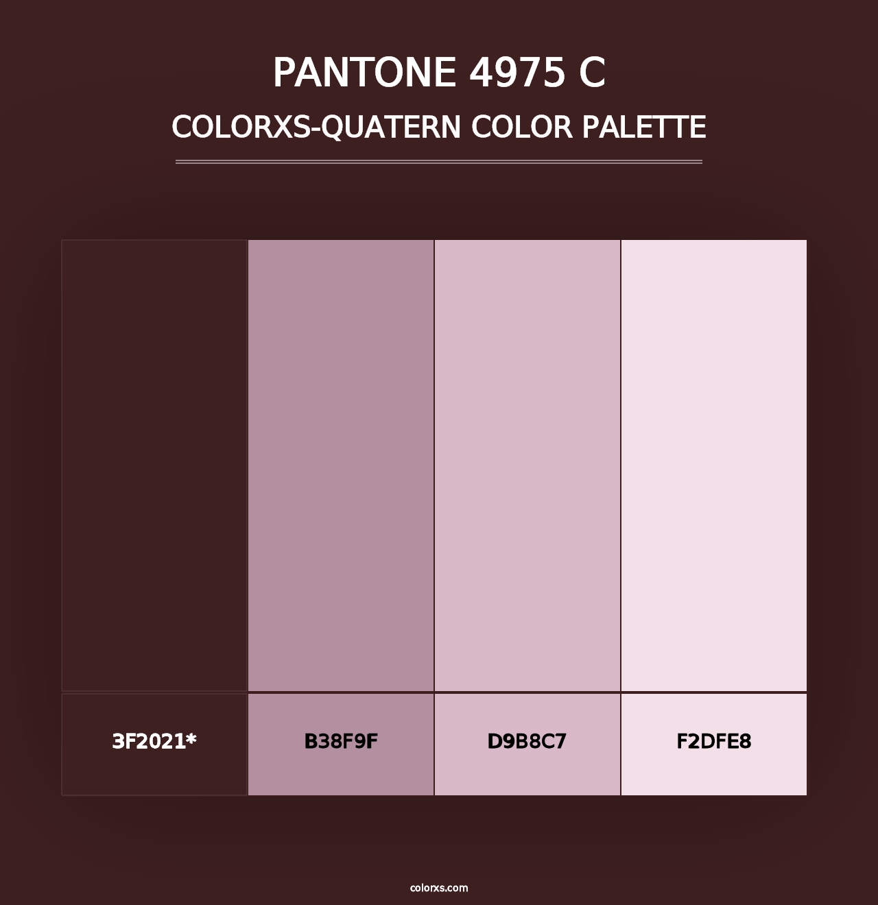 PANTONE 4975 C - Colorxs Quad Palette