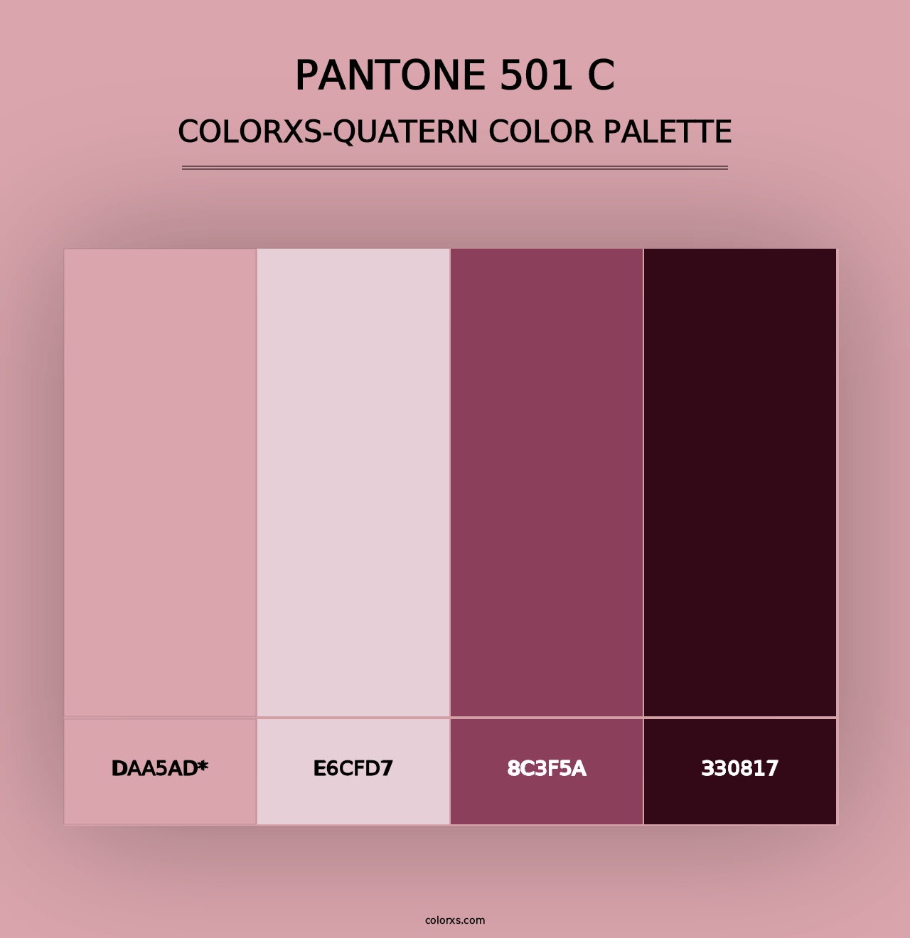 PANTONE 501 C - Colorxs Quad Palette