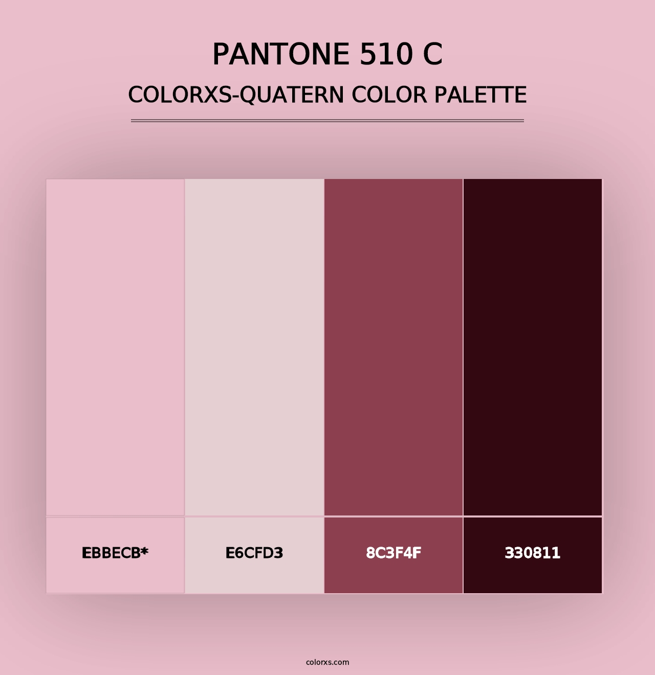 PANTONE 510 C - Colorxs Quad Palette