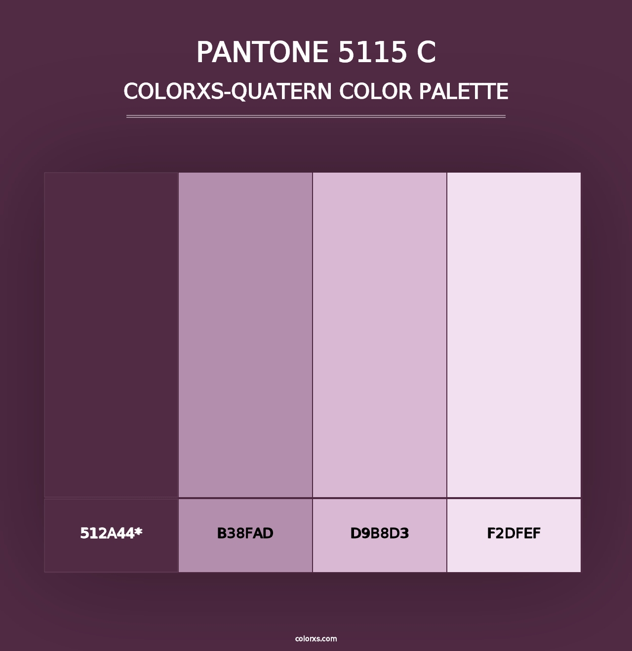 PANTONE 5115 C - Colorxs Quad Palette