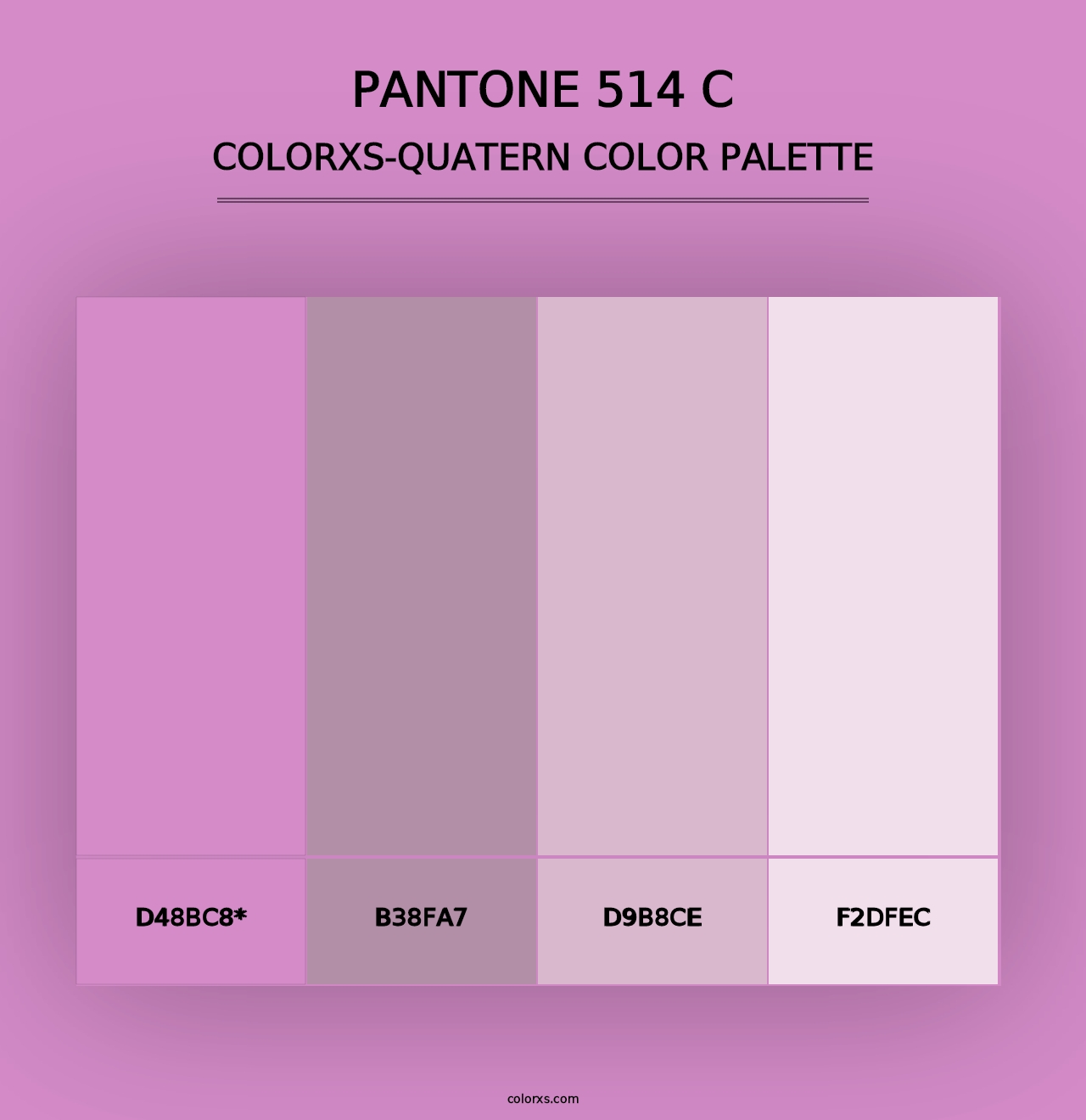 PANTONE 514 C - Colorxs Quad Palette