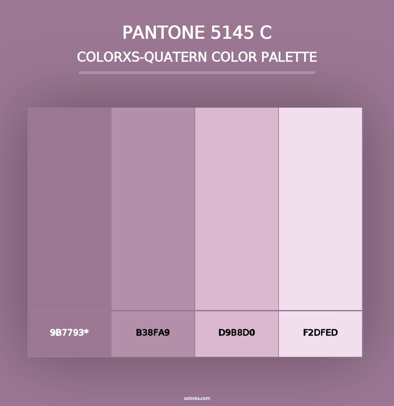 PANTONE 5145 C - Colorxs Quad Palette