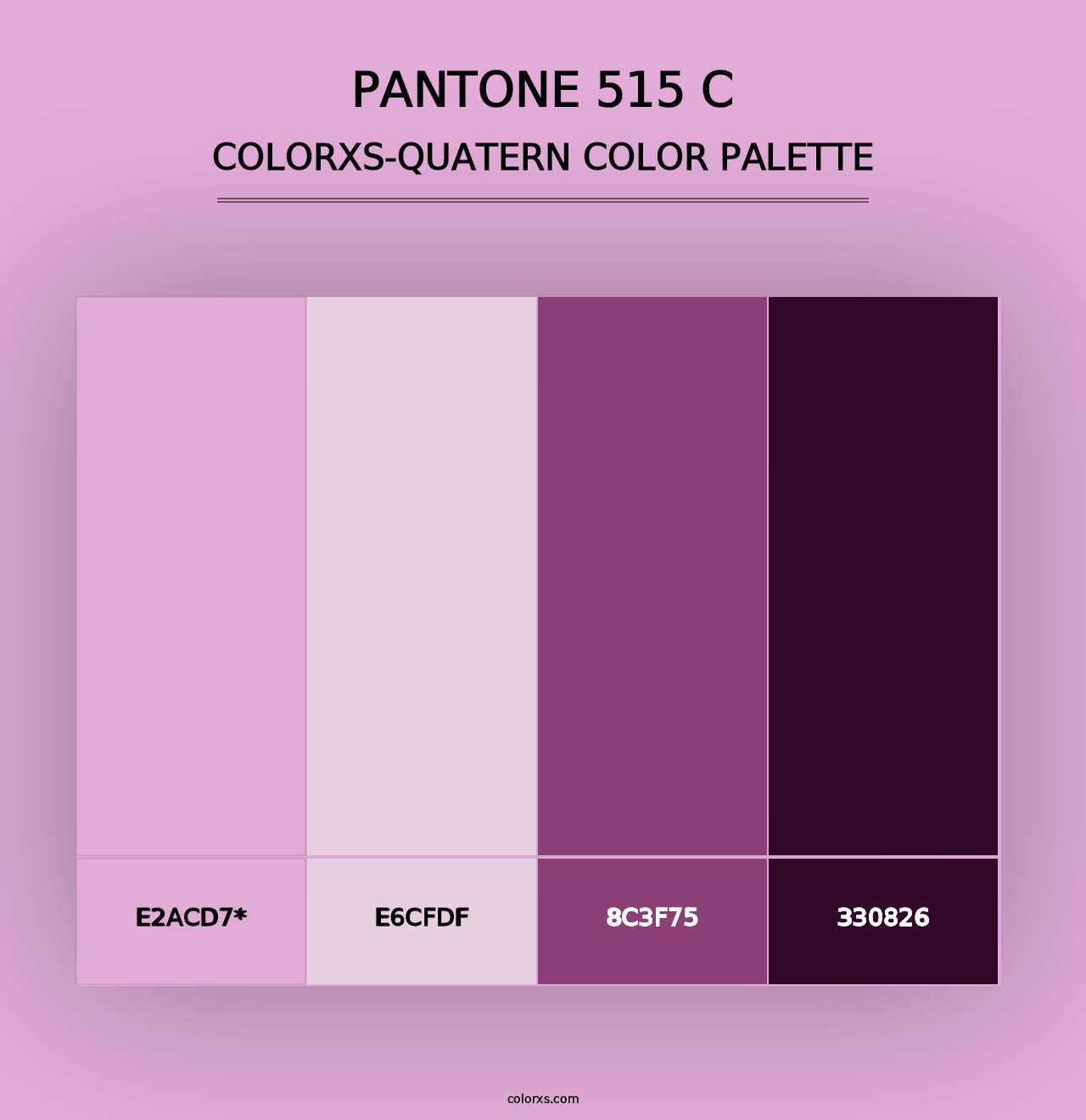 PANTONE 515 C - Colorxs Quad Palette