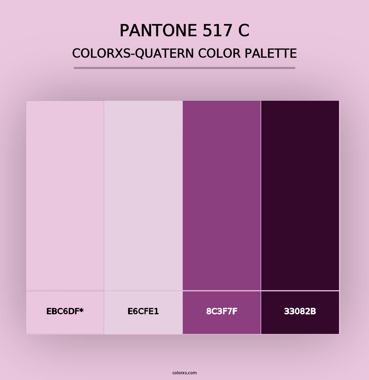 PANTONE 517 C - Colorxs Quad Palette