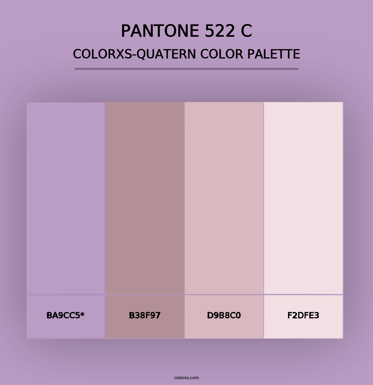 PANTONE 522 C - Colorxs Quad Palette