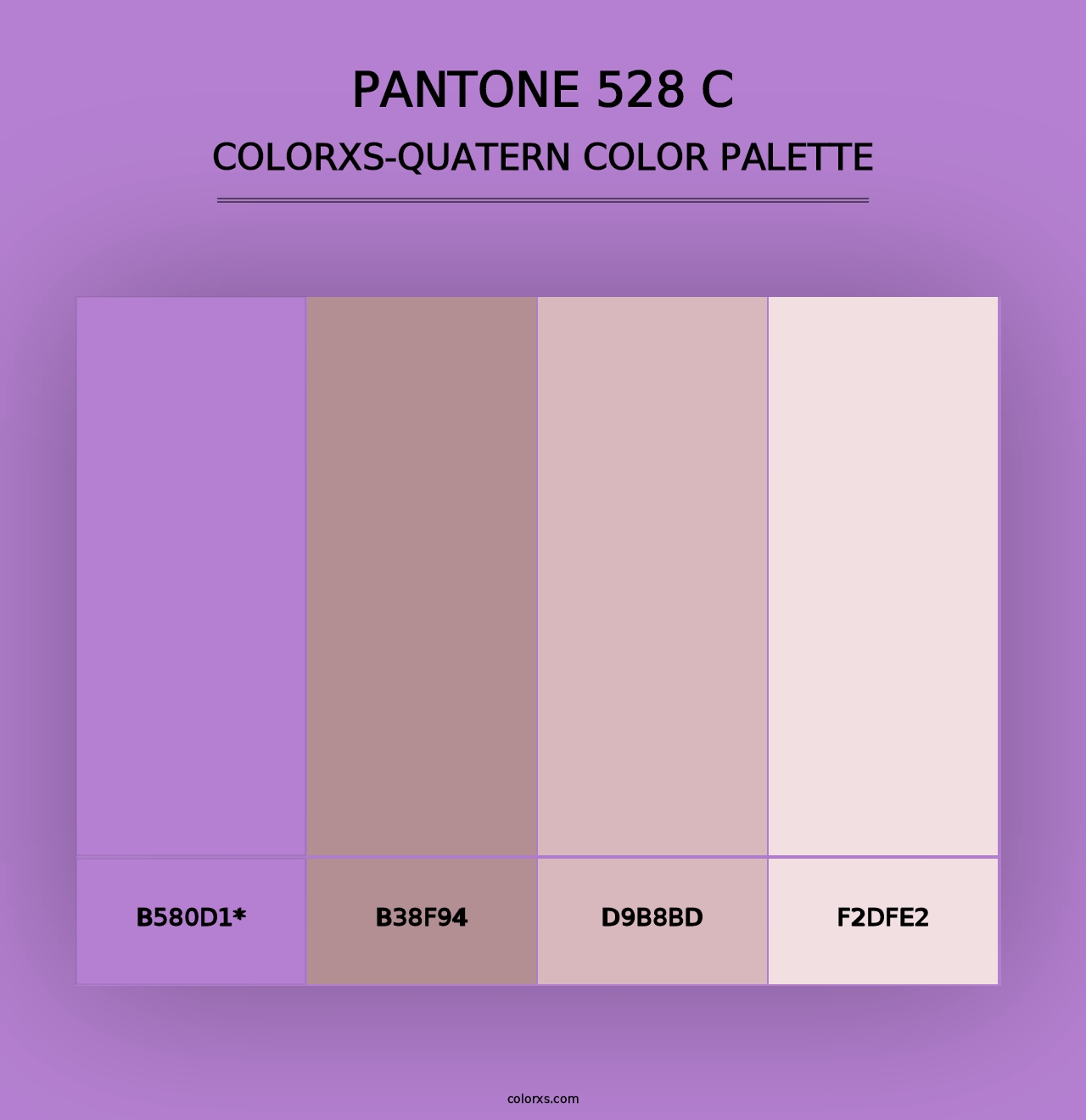 PANTONE 528 C - Colorxs Quad Palette