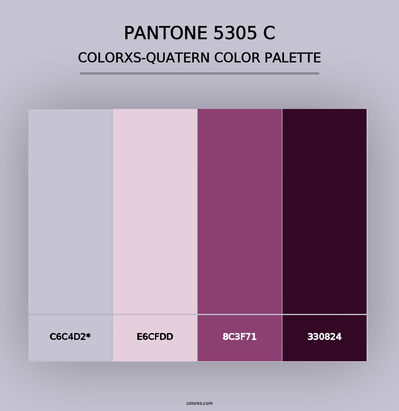 PANTONE 5305 C - Colorxs Quad Palette