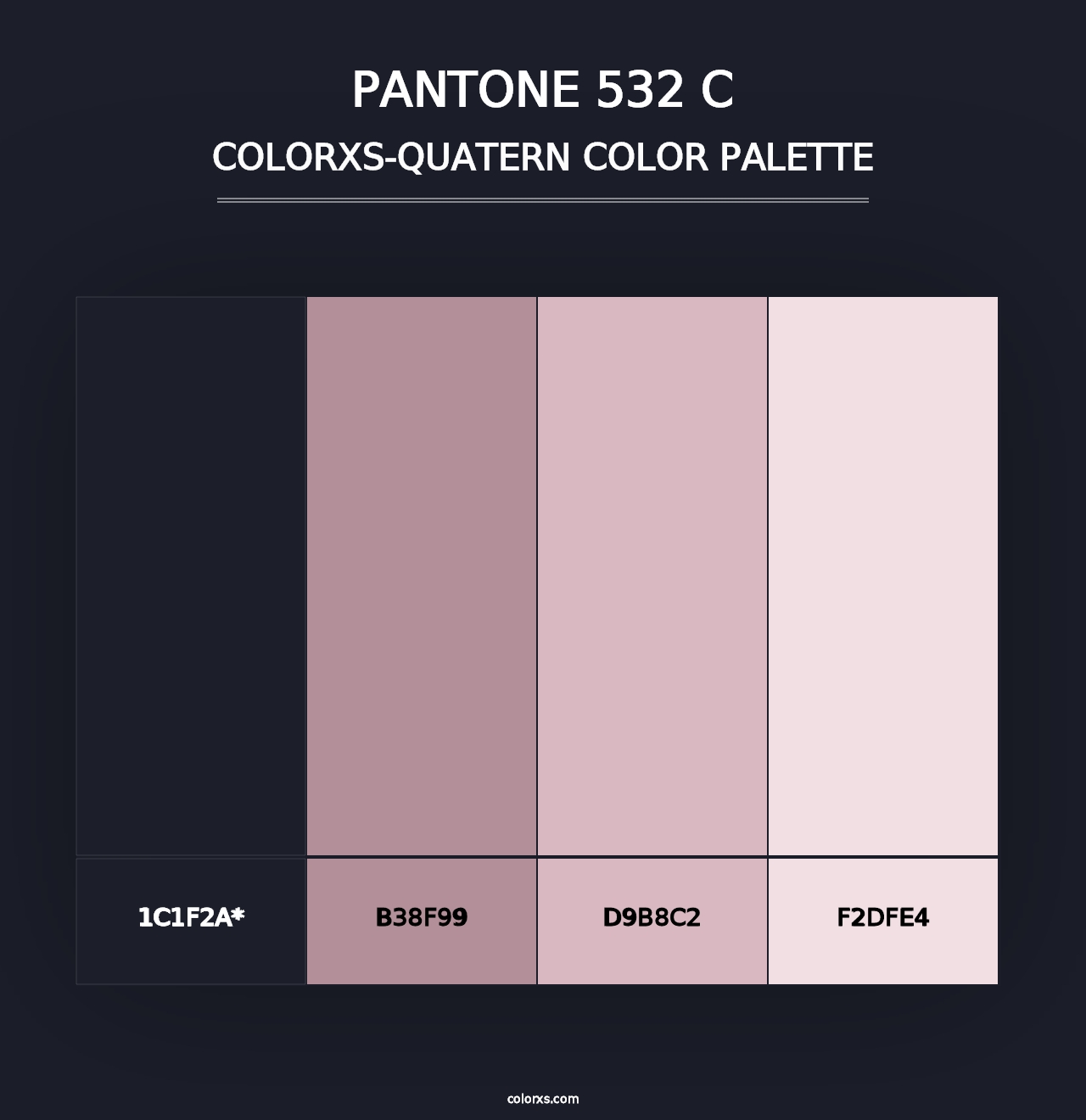 PANTONE 532 C - Colorxs Quad Palette