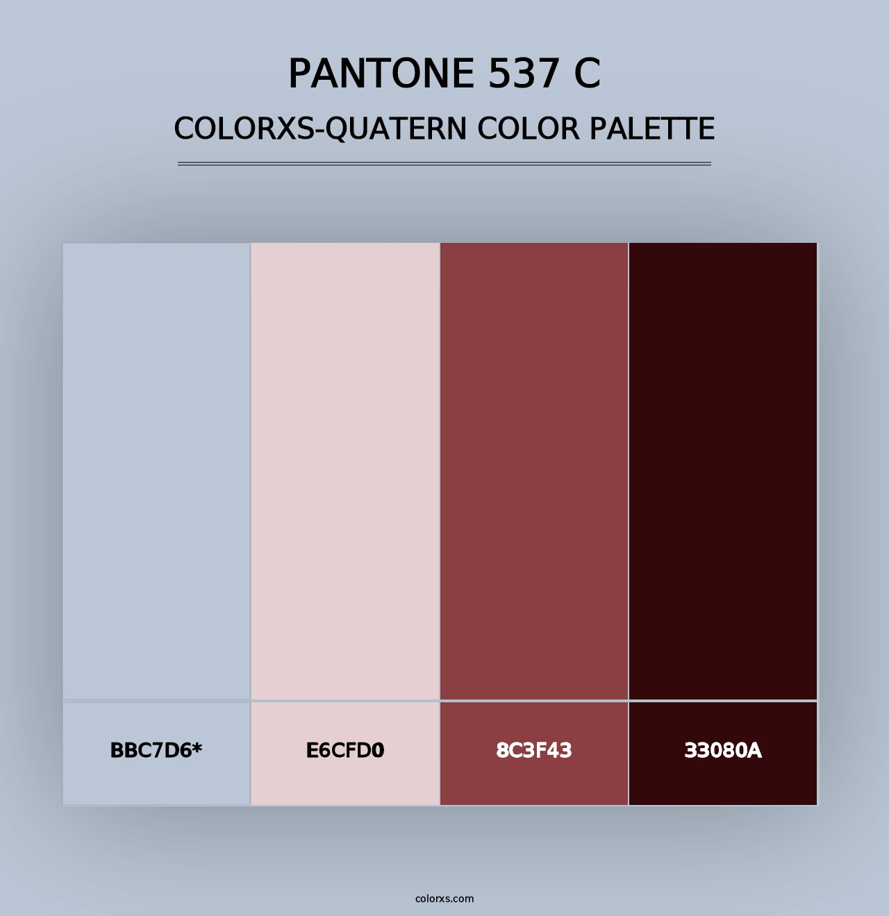 PANTONE 537 C - Colorxs Quad Palette