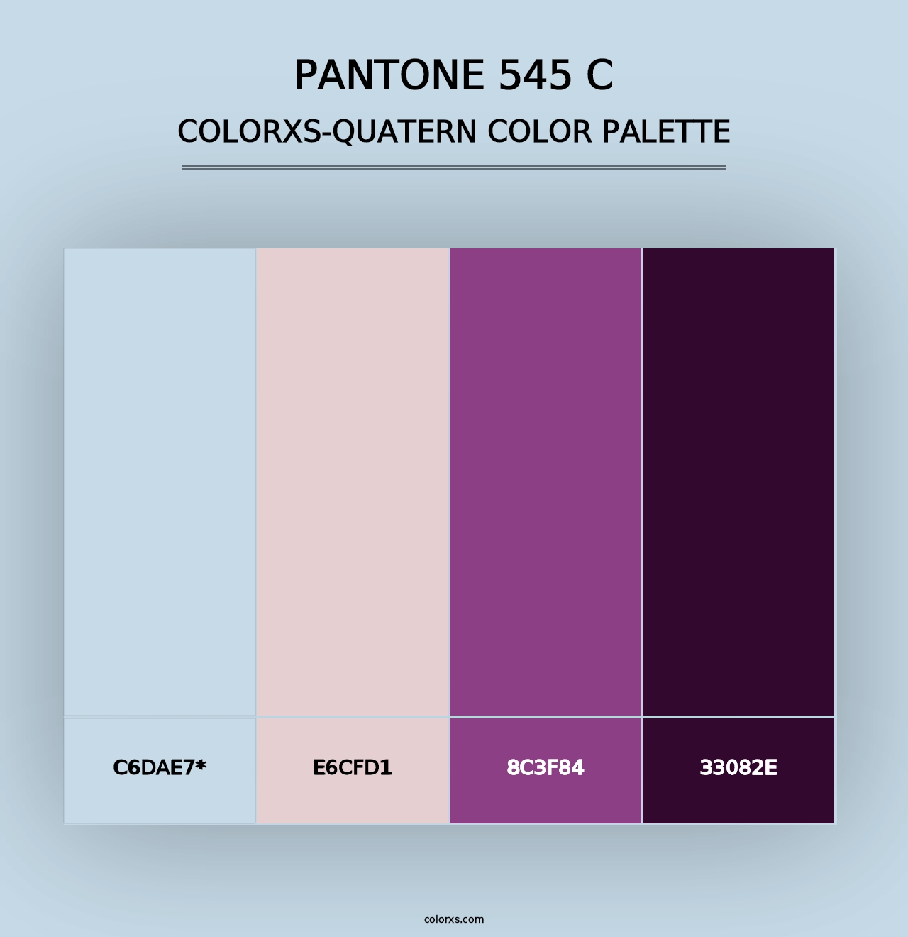 PANTONE 545 C - Colorxs Quad Palette