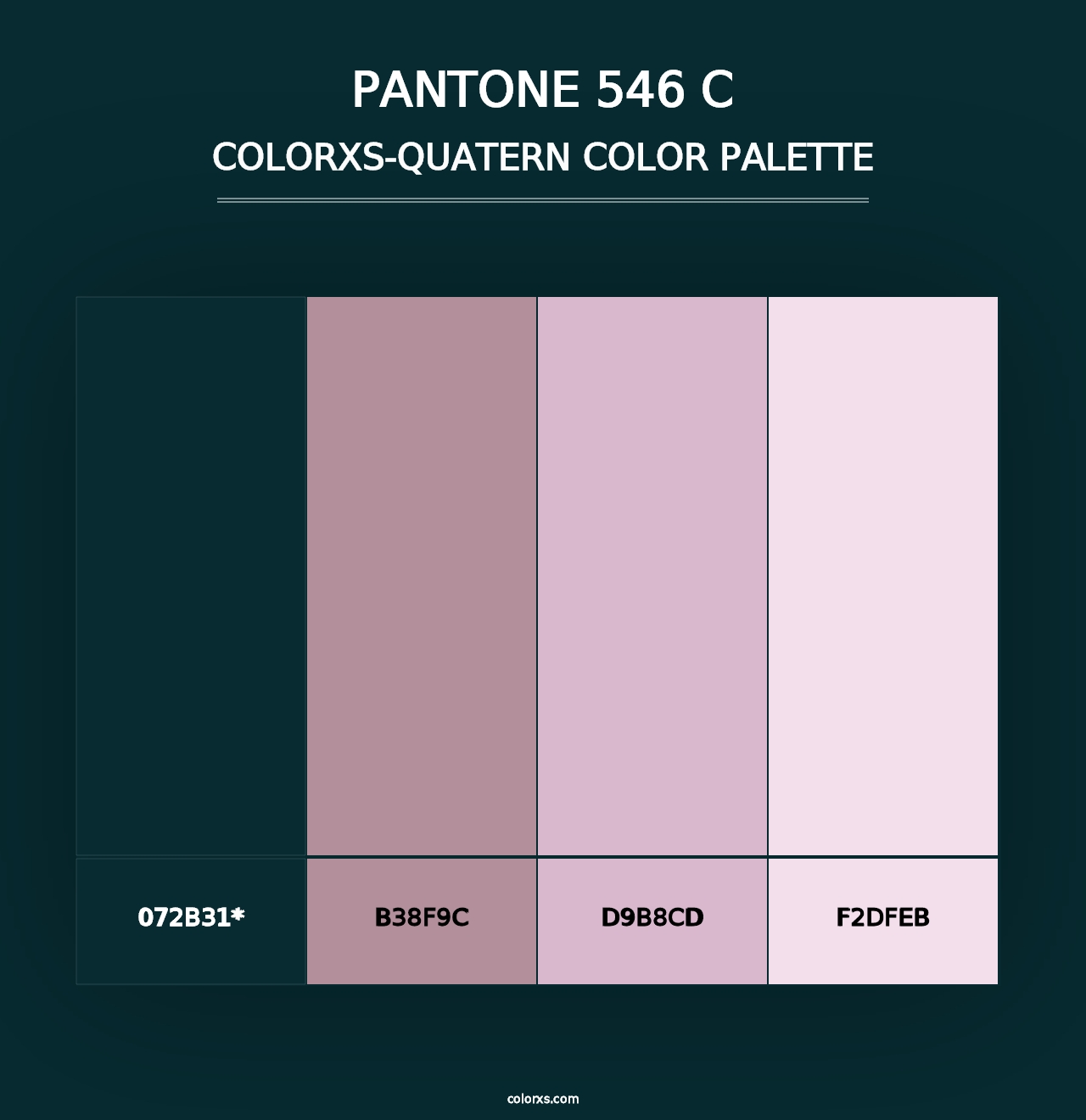 PANTONE 546 C - Colorxs Quad Palette