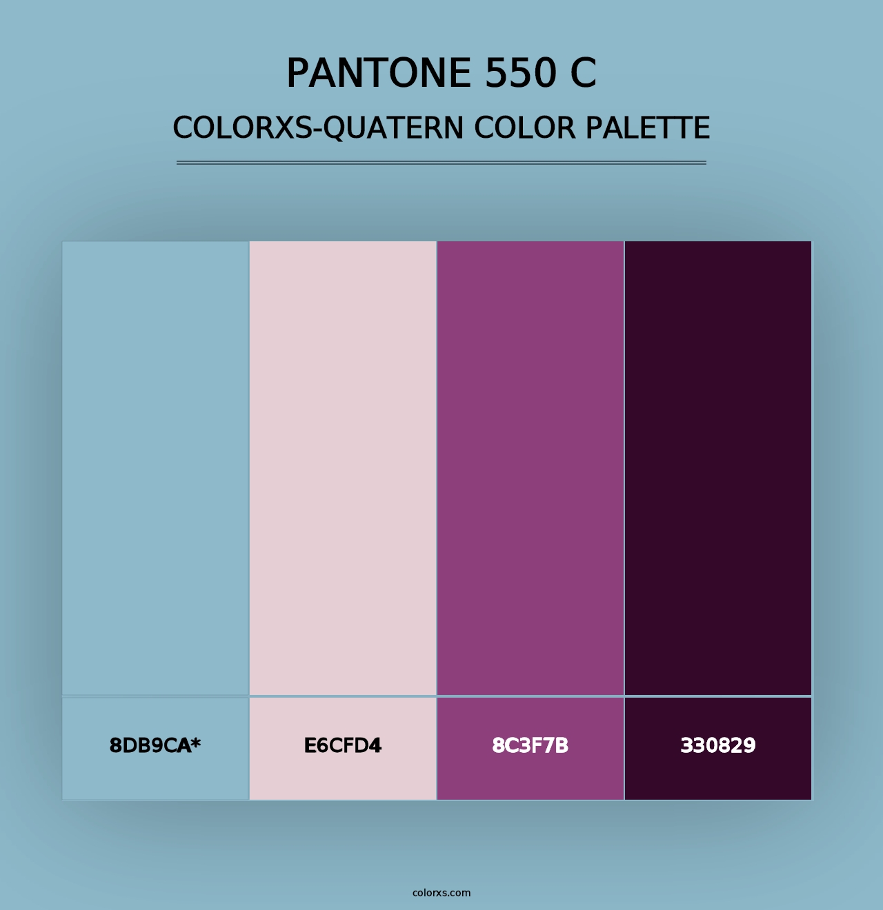 PANTONE 550 C - Colorxs Quad Palette