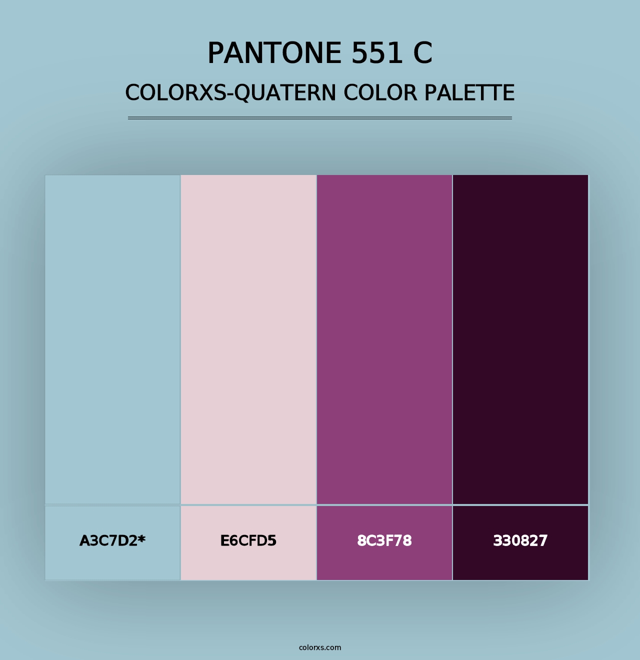 PANTONE 551 C - Colorxs Quad Palette