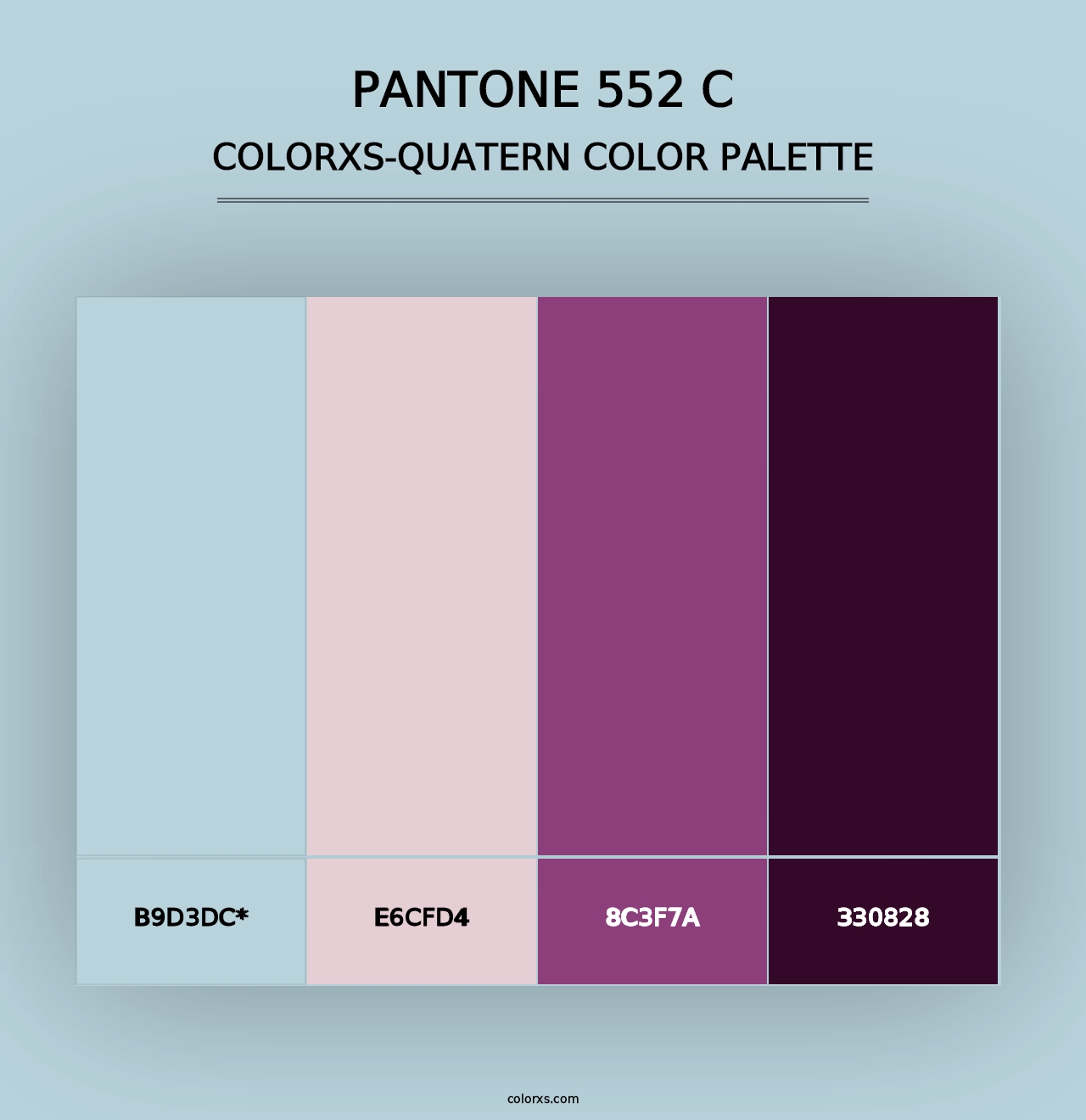 PANTONE 552 C - Colorxs Quad Palette