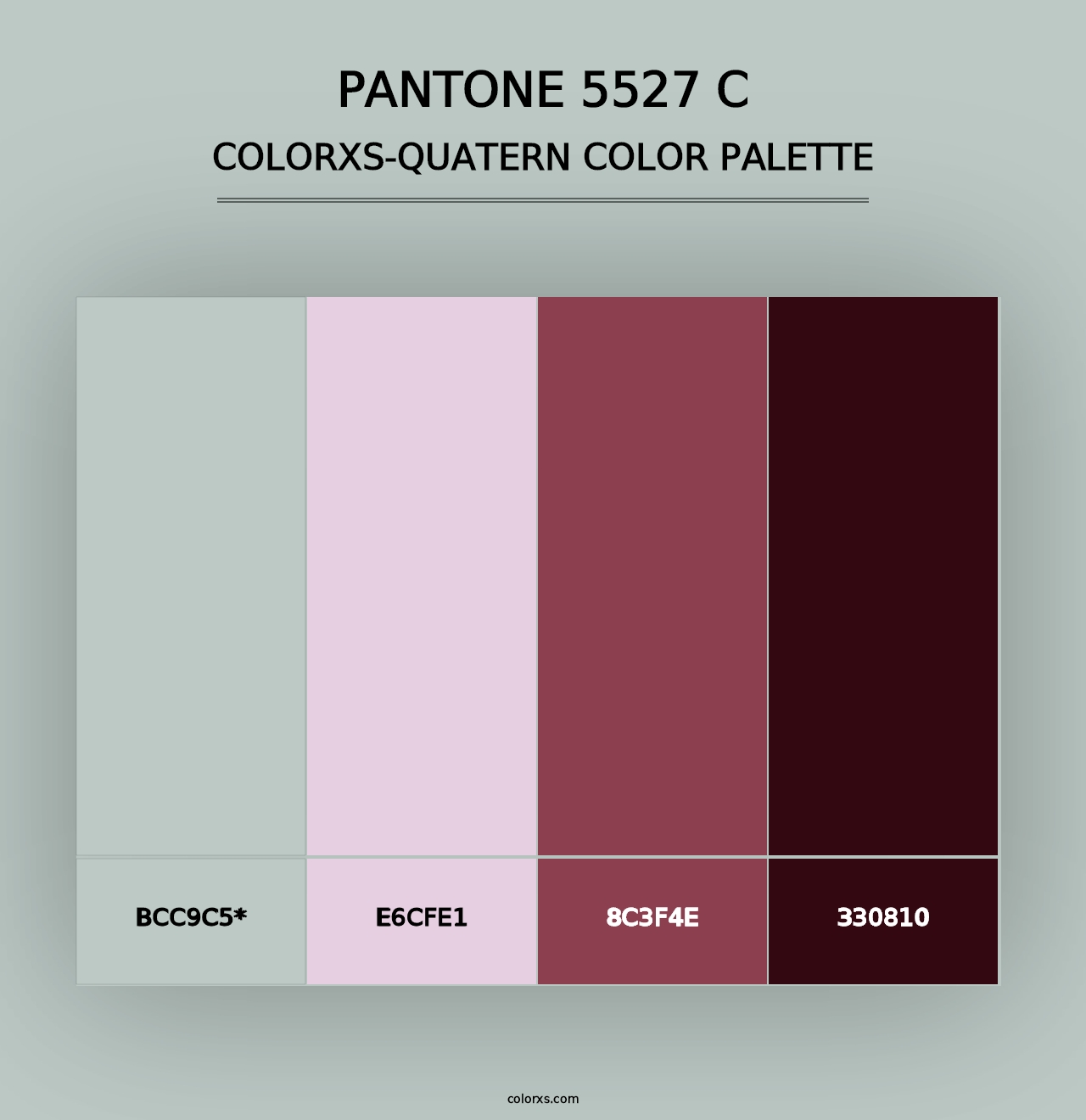 PANTONE 5527 C - Colorxs Quad Palette