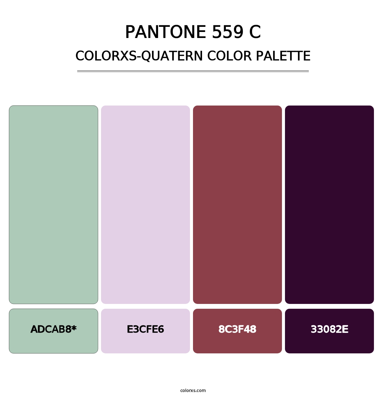 PANTONE 559 C - Colorxs Quad Palette