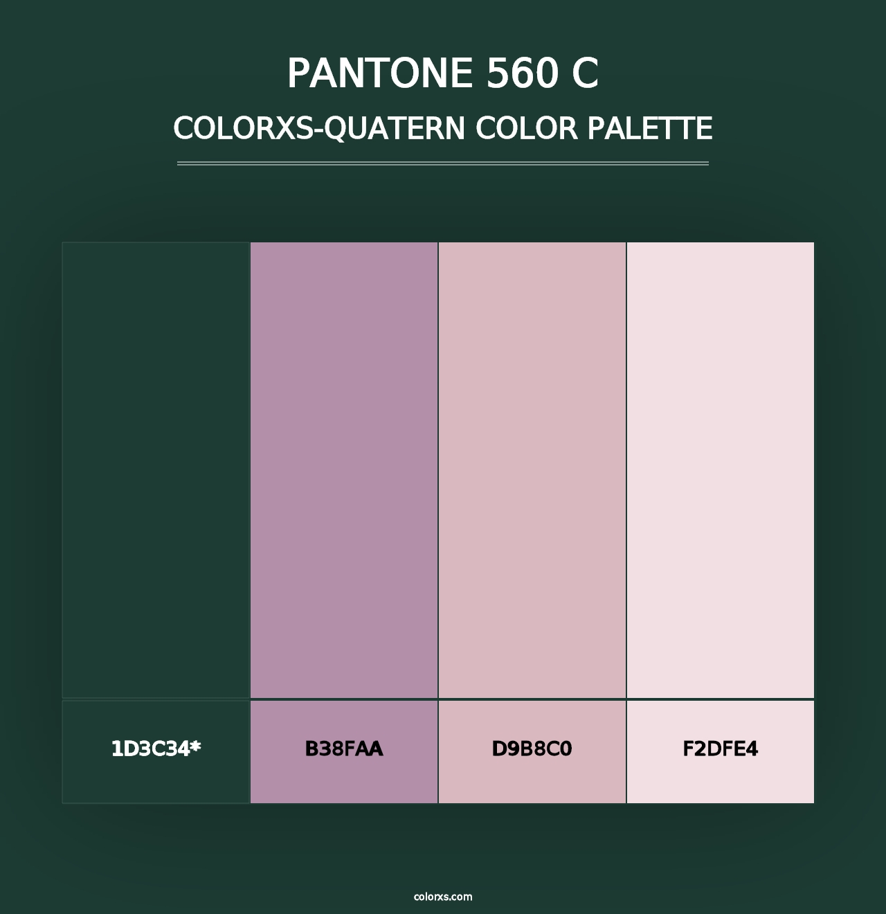 PANTONE 560 C - Colorxs Quad Palette