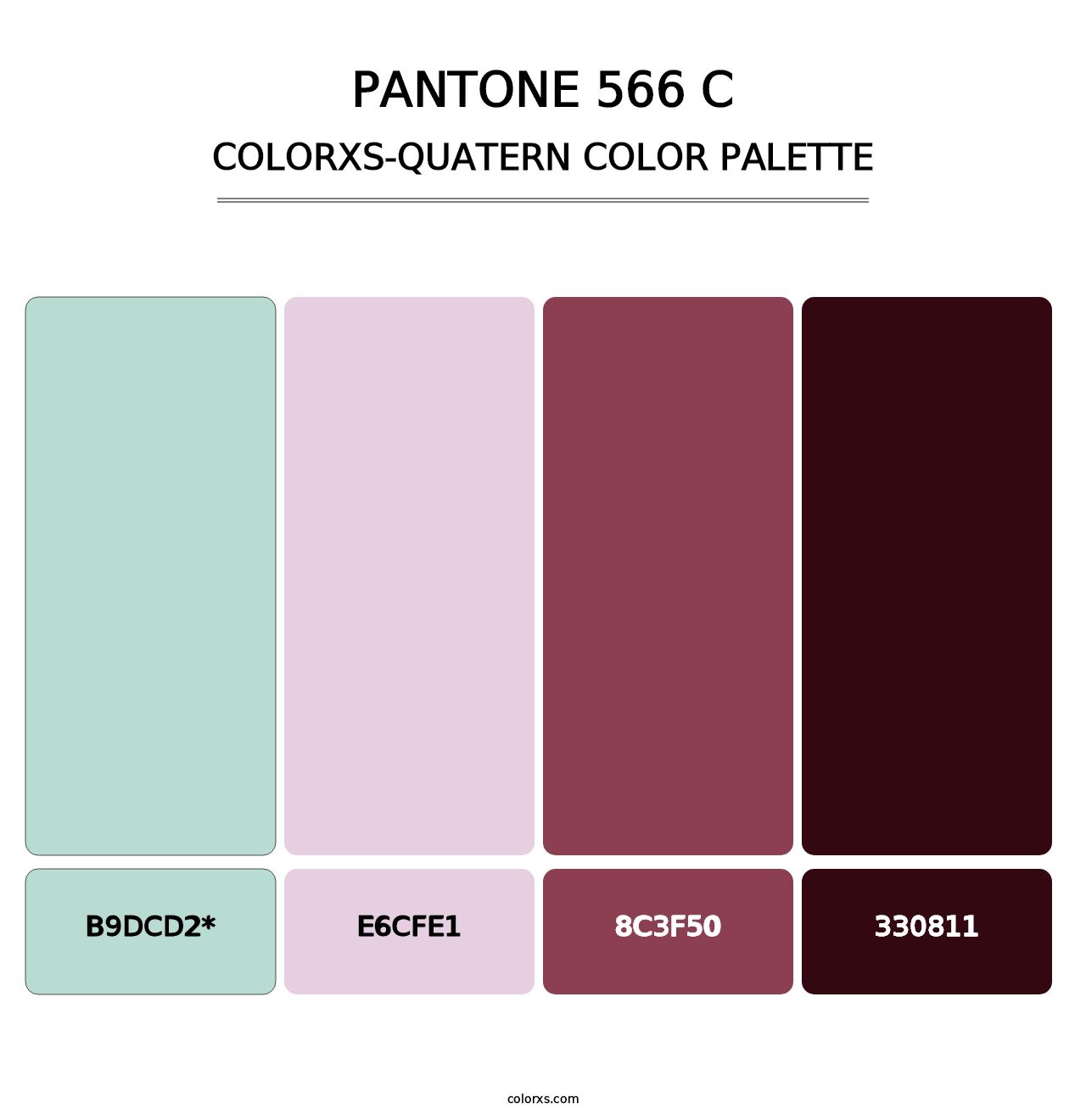 PANTONE 566 C - Colorxs Quad Palette