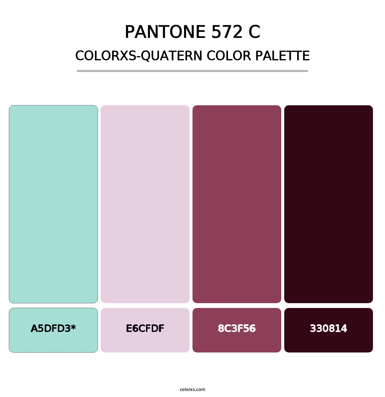 PANTONE 572 C - Colorxs Quad Palette