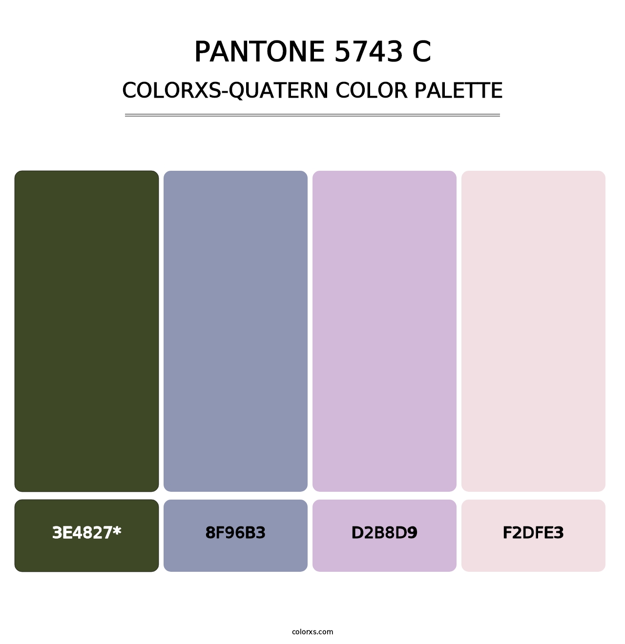 PANTONE 5743 C - Colorxs Quad Palette