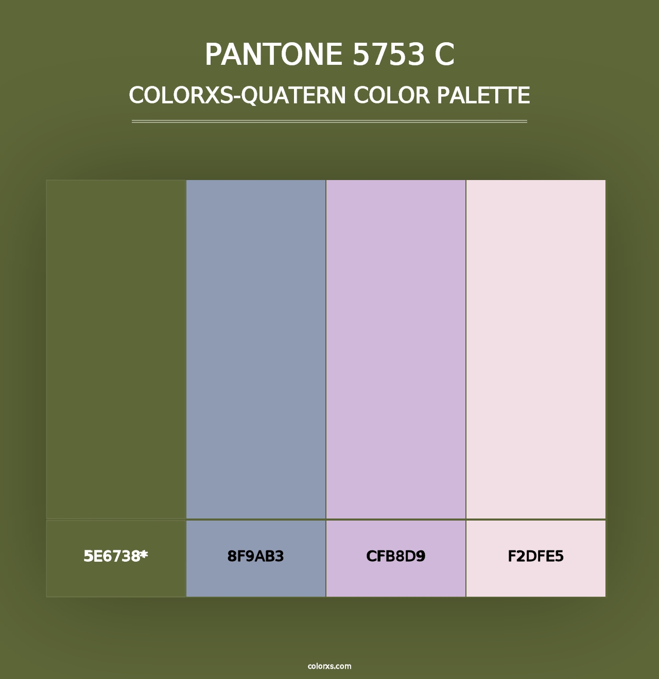 PANTONE 5753 C - Colorxs Quad Palette