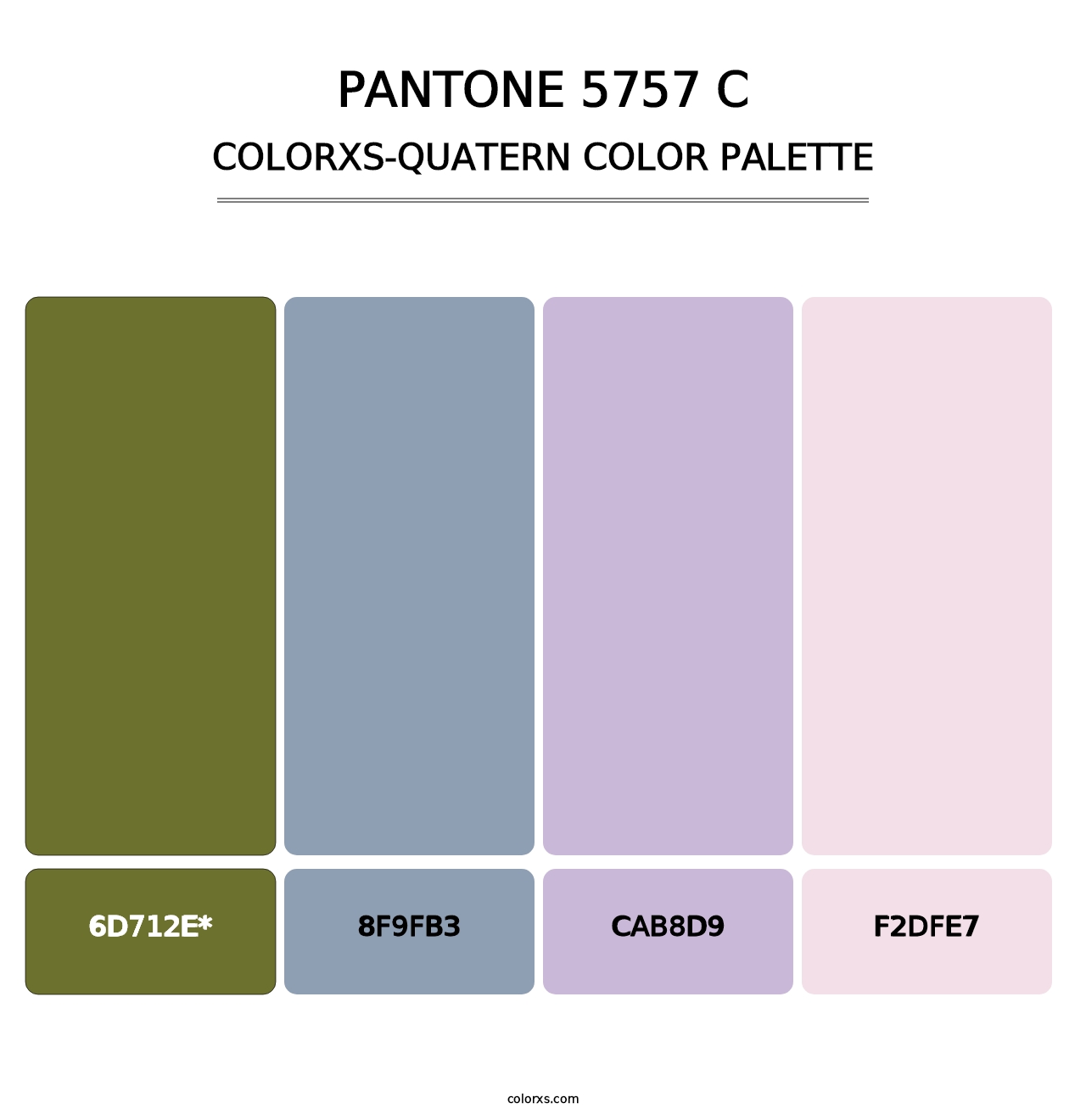 PANTONE 5757 C - Colorxs Quad Palette