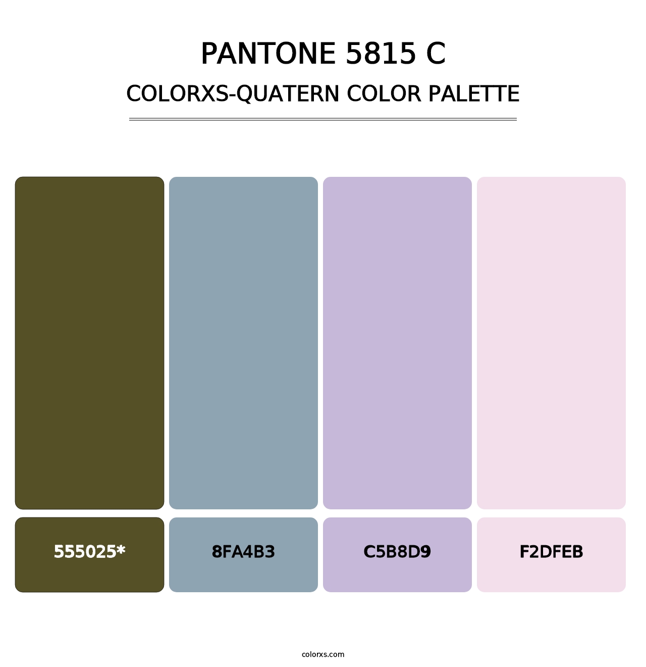 PANTONE 5815 C - Colorxs Quad Palette