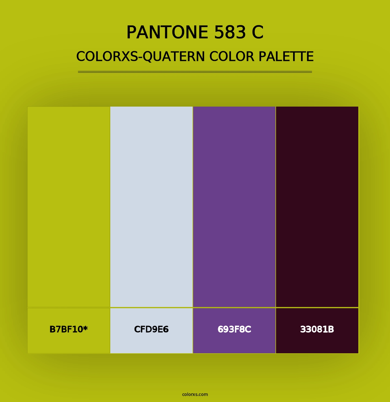 PANTONE 583 C - Colorxs Quad Palette