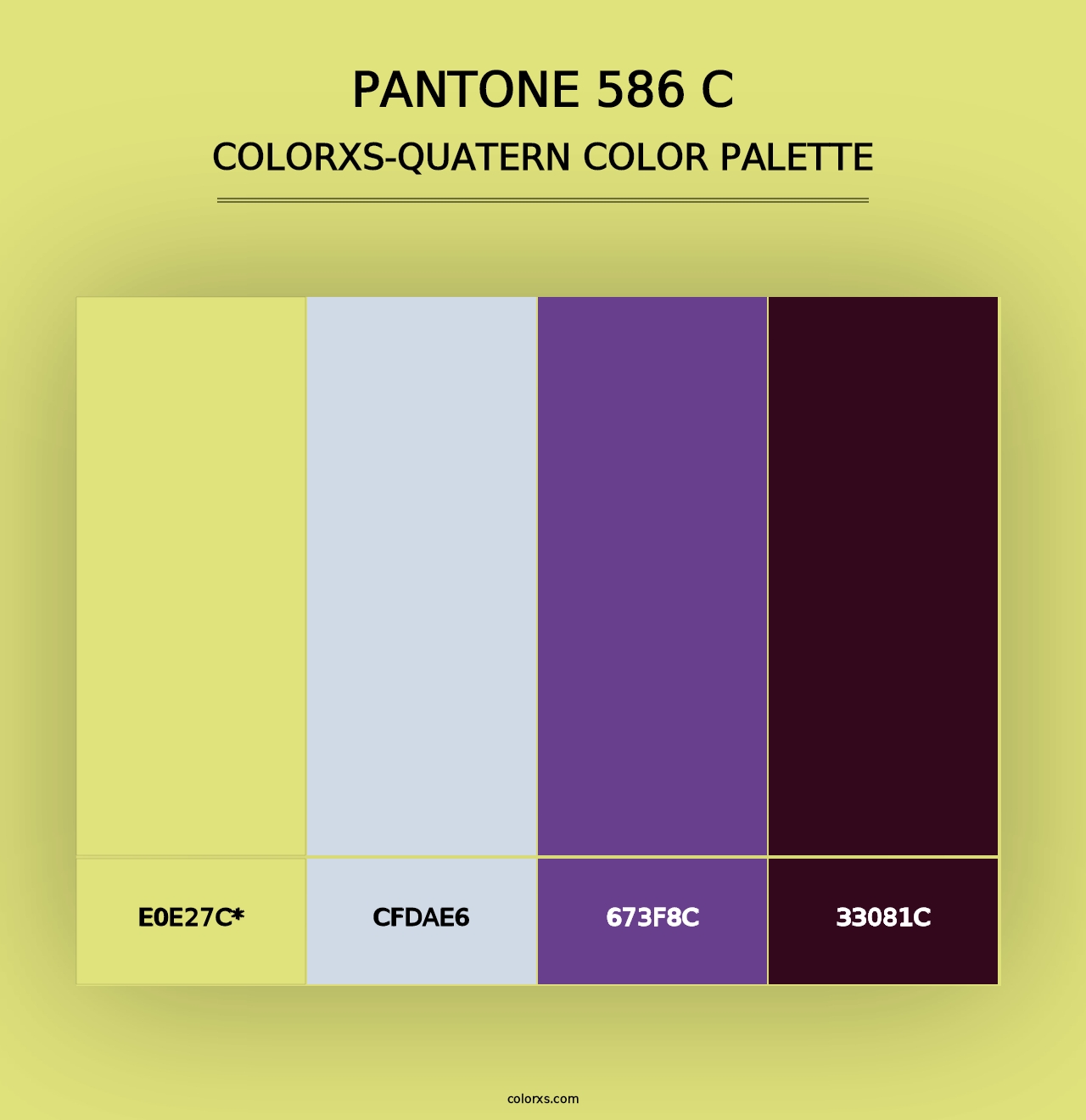 PANTONE 586 C - Colorxs Quad Palette