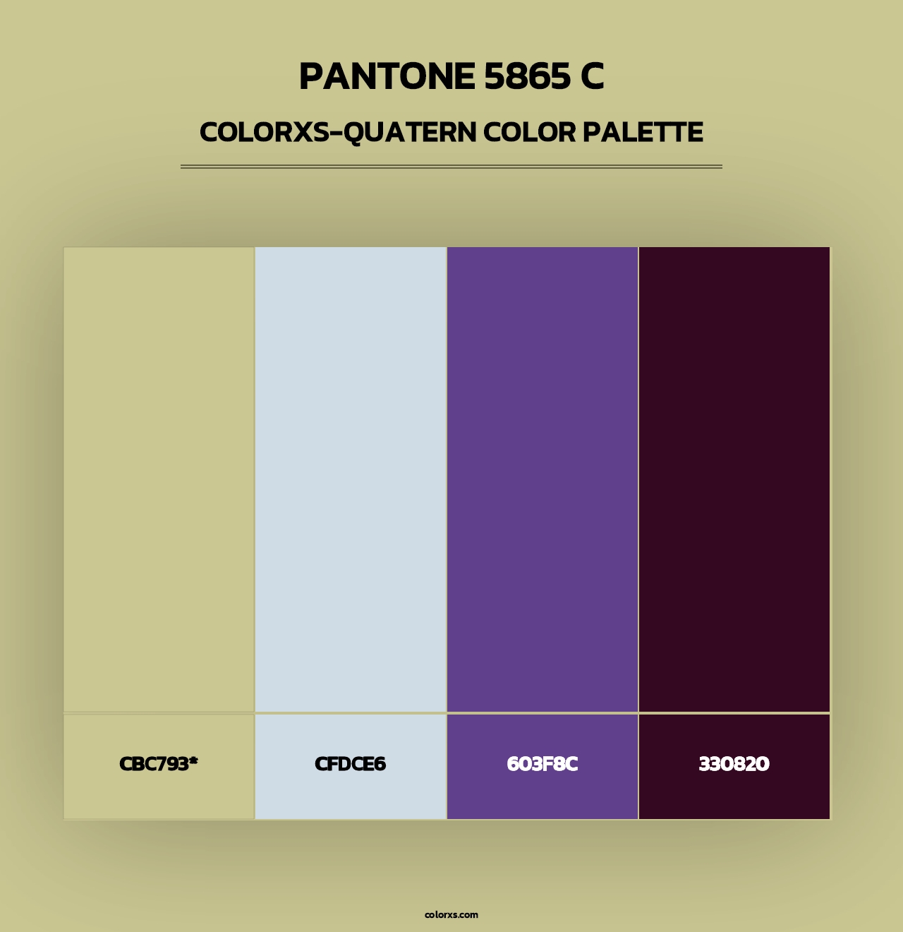 PANTONE 5865 C - Colorxs Quad Palette