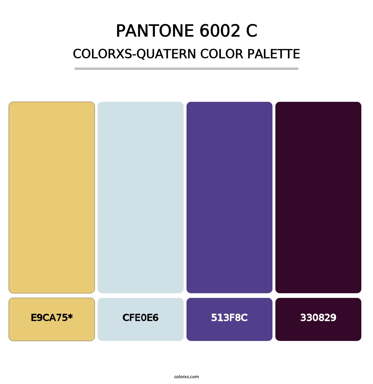 PANTONE 6002 C - Colorxs Quad Palette