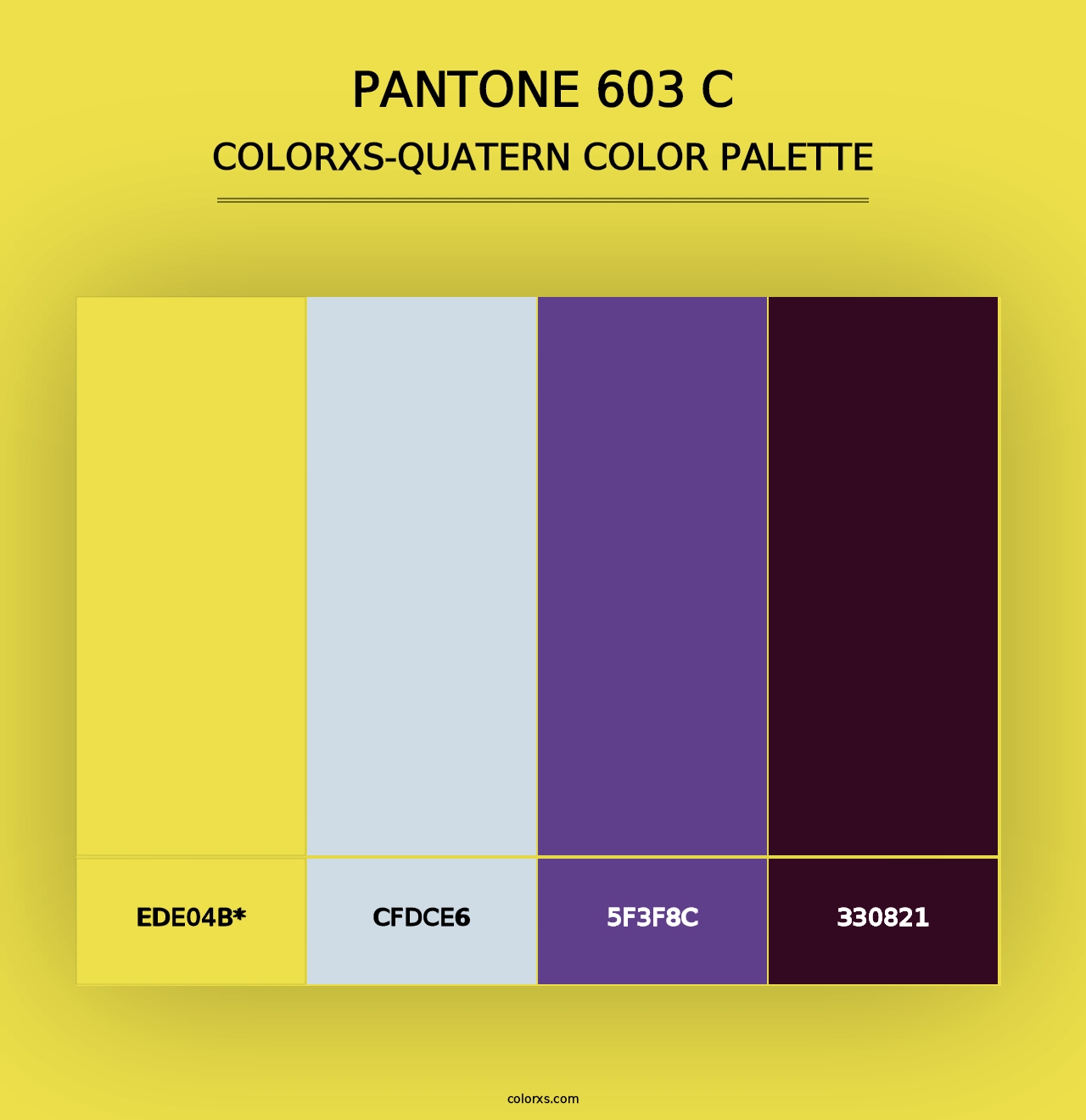 PANTONE 603 C - Colorxs Quad Palette