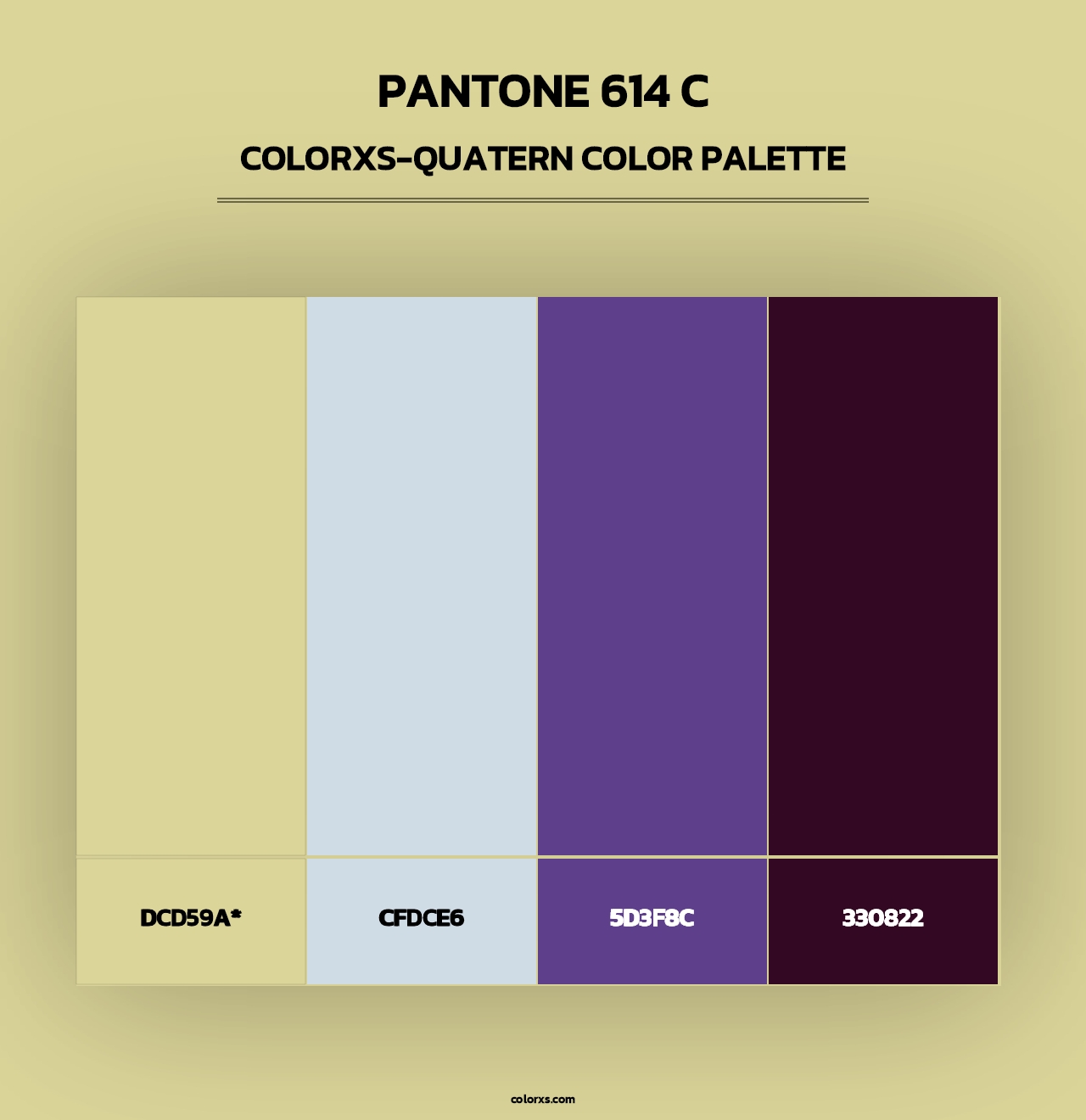 PANTONE 614 C - Colorxs Quad Palette